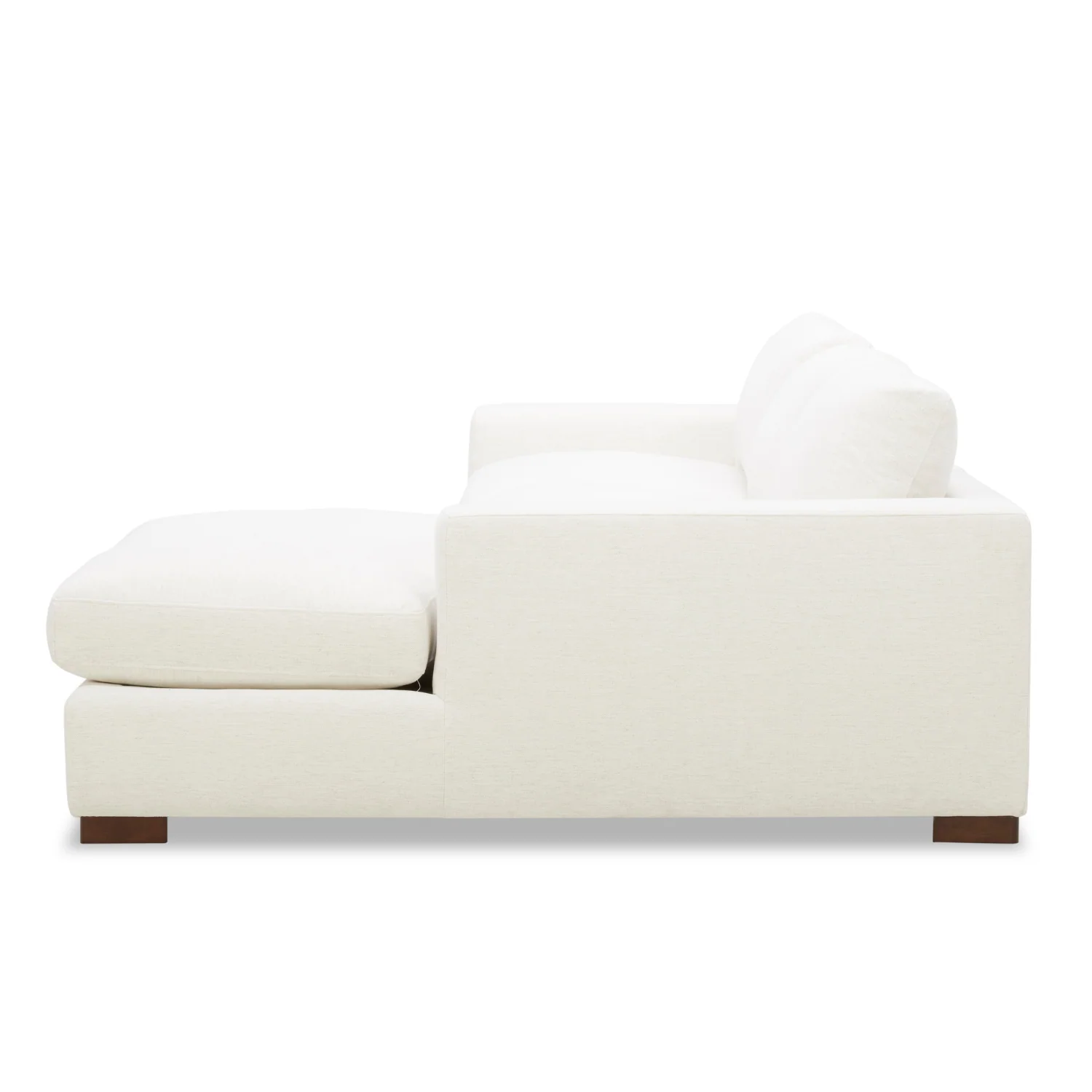 Charlestown 124" Chaise Sectional - Crypton® Nomad Snow - Image 16