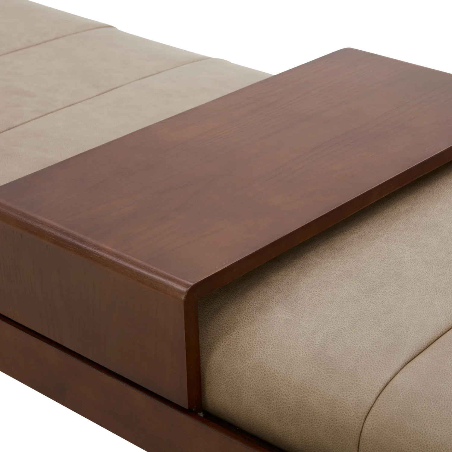 Charlestown Bench - Cobblestone Leather - Image 5