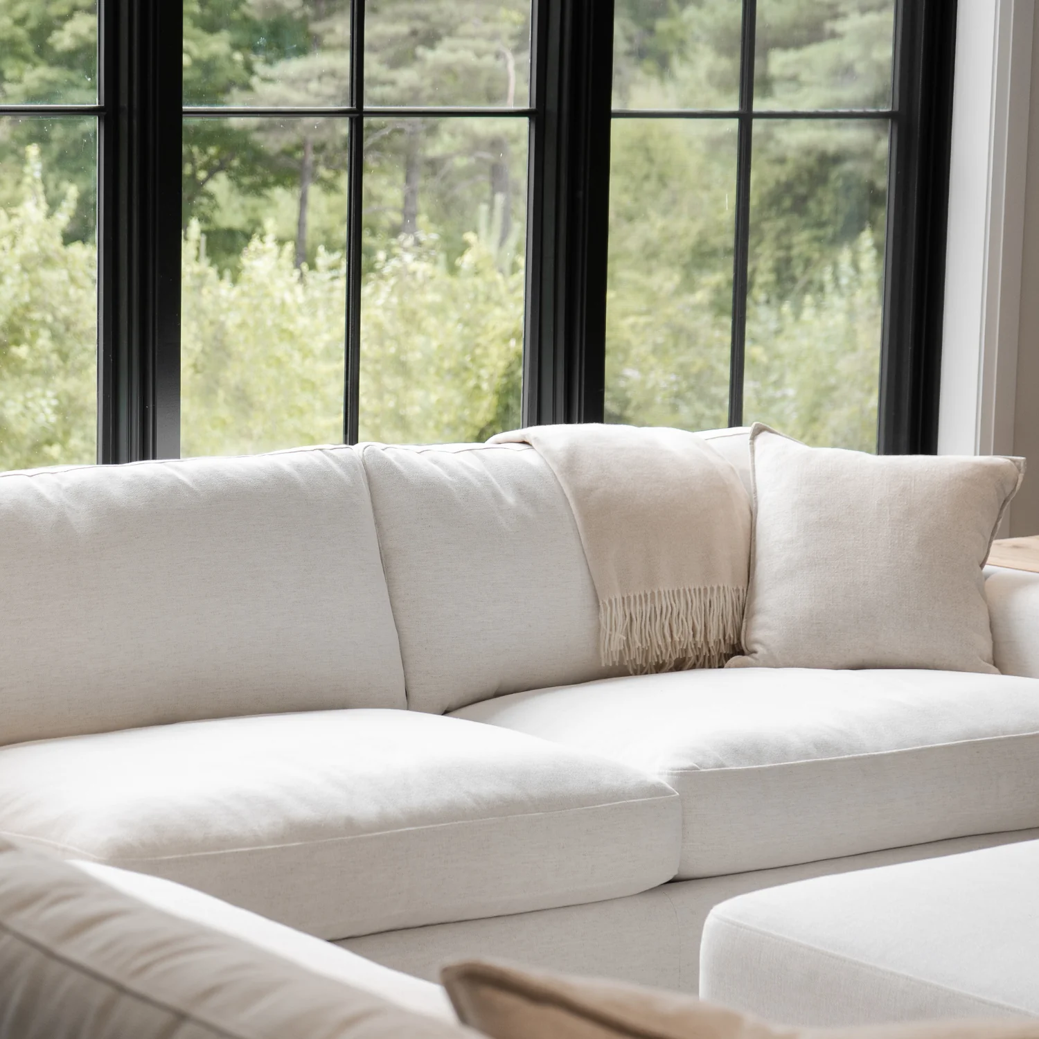 Charlestown L-Shape Sectional - Crypton® Nomad Snow - Image 5
