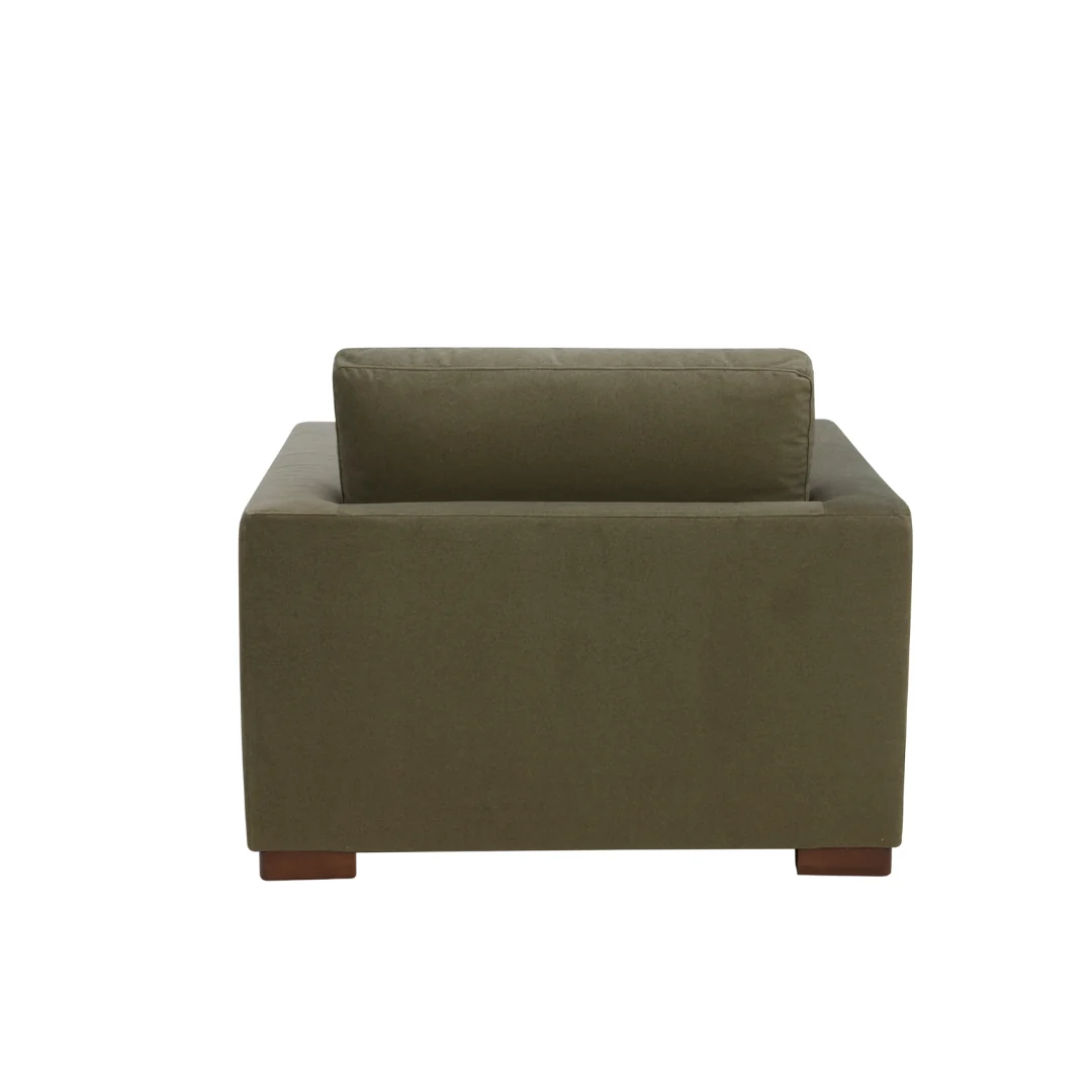 Charlestown Lounge Chair - Forest Green Matte Velvet - Image 3