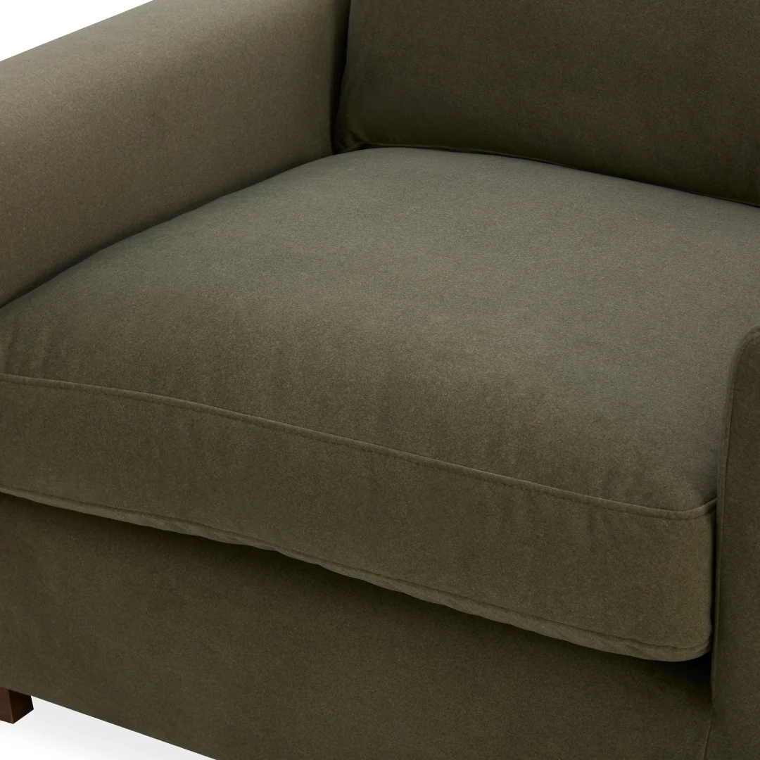 Charlestown Lounge Chair - Forest Green Matte Velvet - Image 7