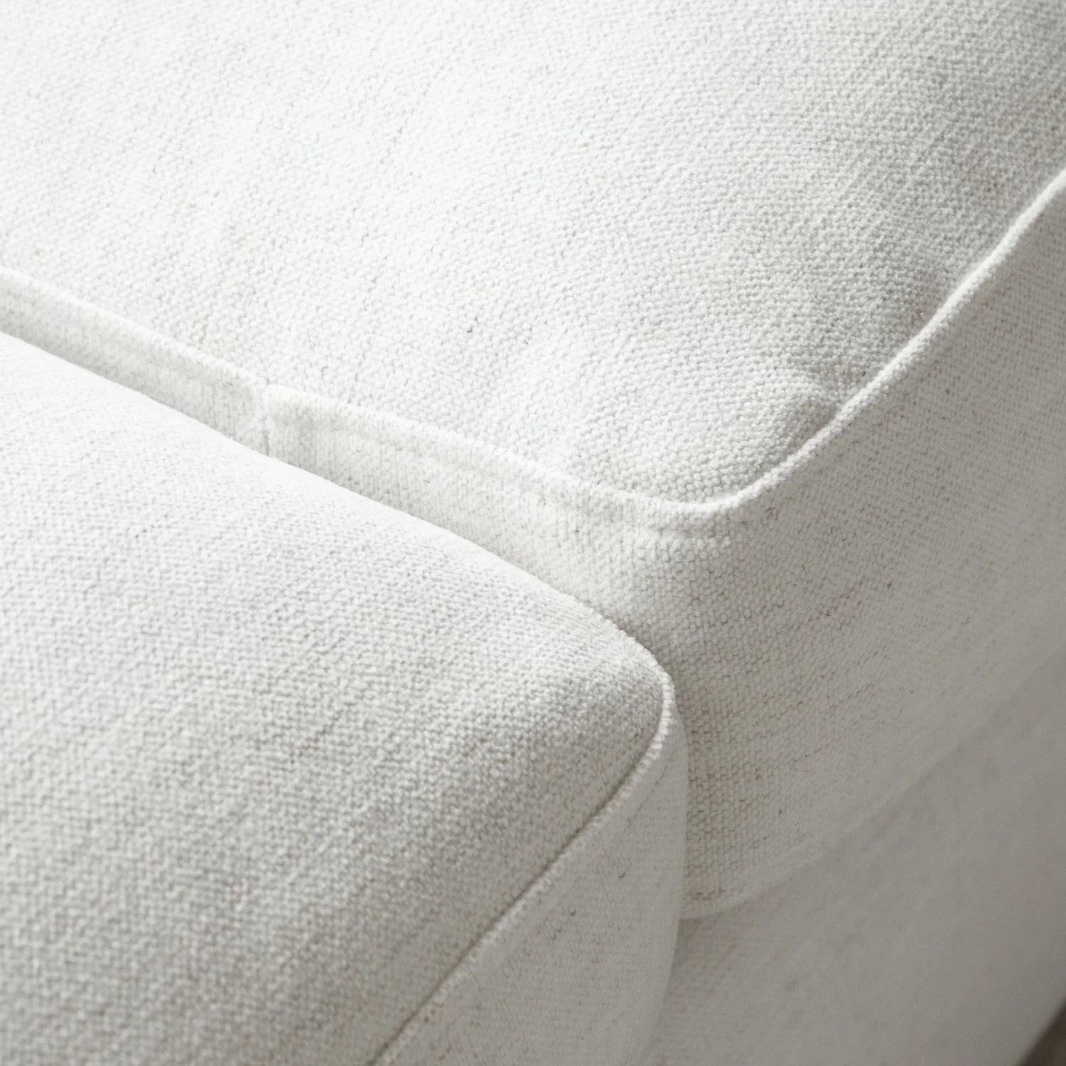 Charlestown 124" Chaise Sectional - Crypton® Nomad Snow - Image 6
