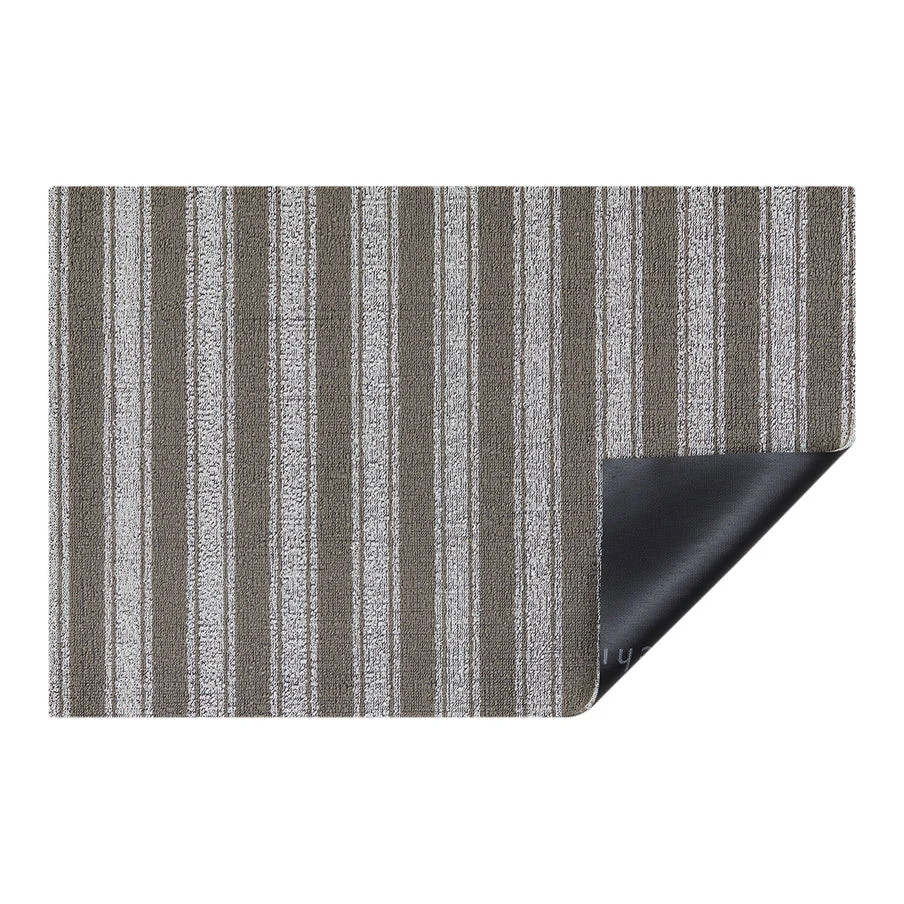 Chilewich Martha Stewart Boardwalk Stripe Shag 2x3 Utility Mat - Walnut - Image 5