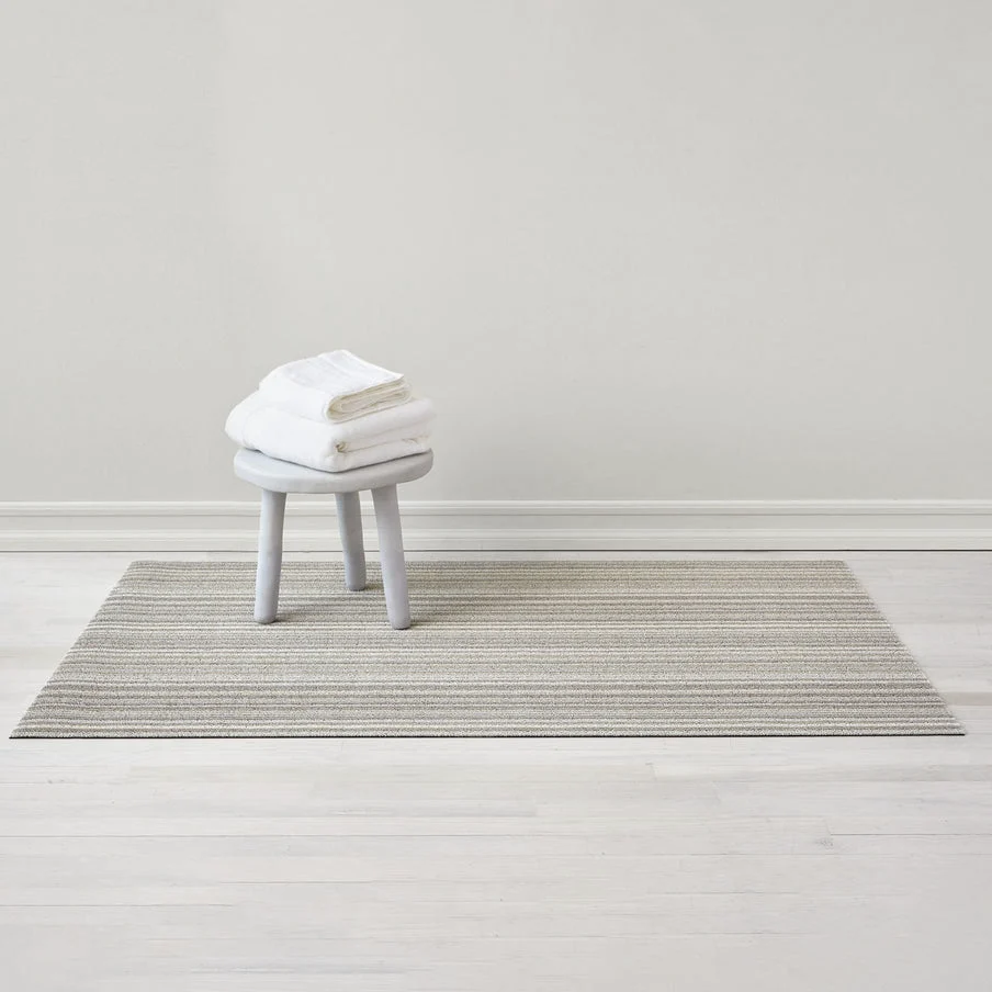 Chilewich Skinny Stripe Shag Mats - Birch - Image 6