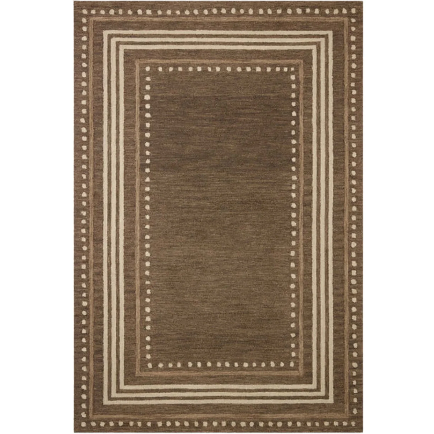 Chris Loves Julia x Loloi Alfie Bark/Natural Wool Rug