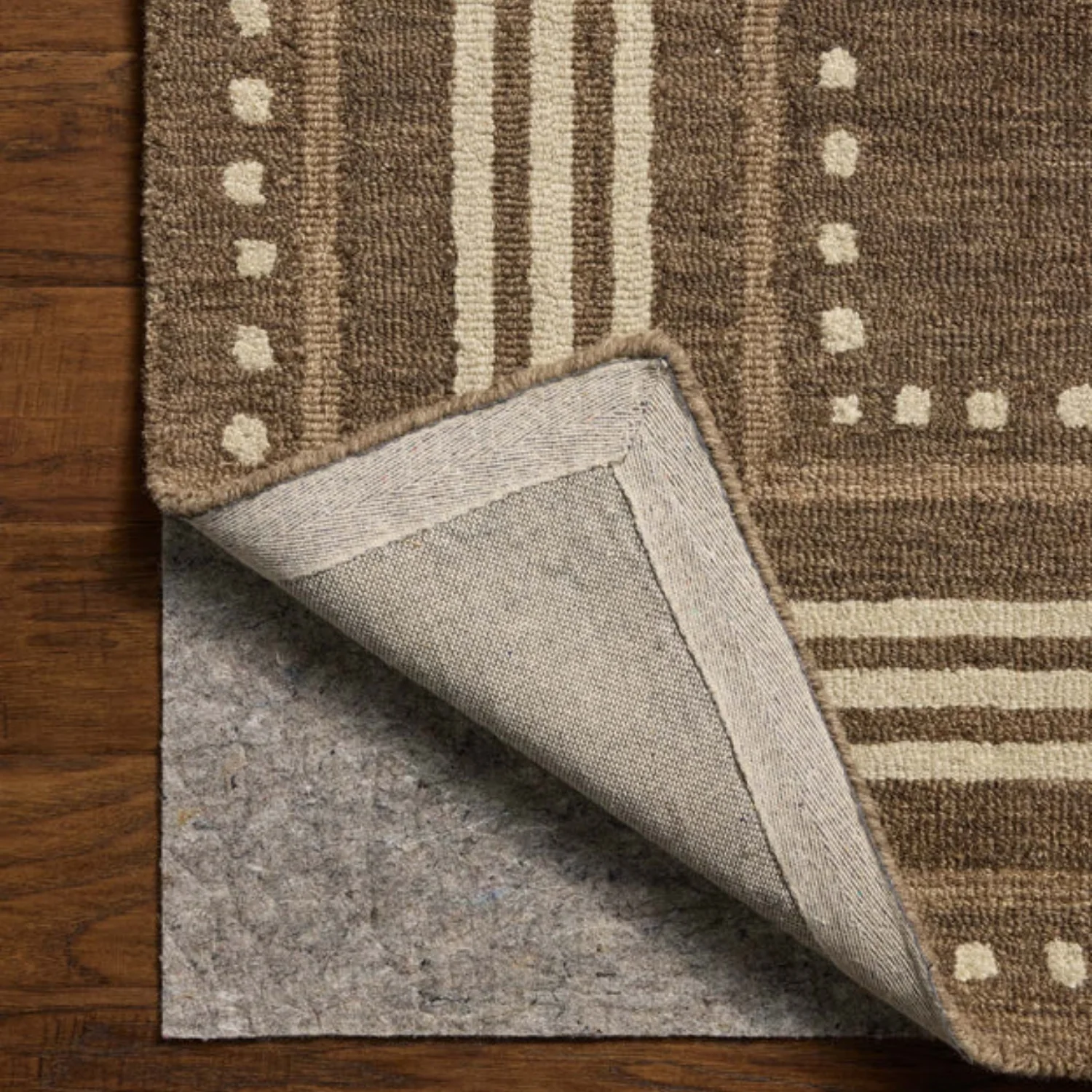 Chris Loves Julia x Loloi Alfie Bark/Natural Wool Rug - Image 4