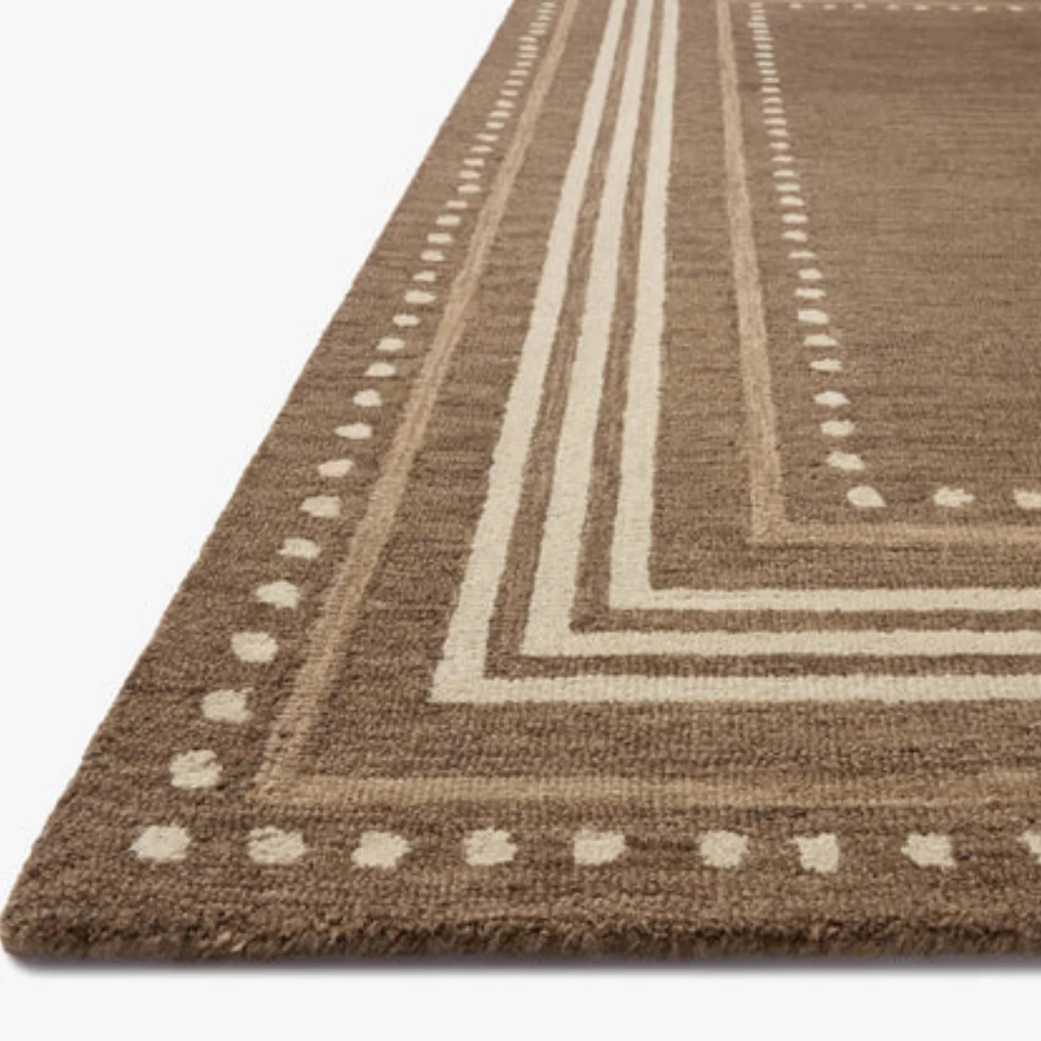 Chris Loves Julia x Loloi Alfie Bark/Natural Wool Rug - Image 6