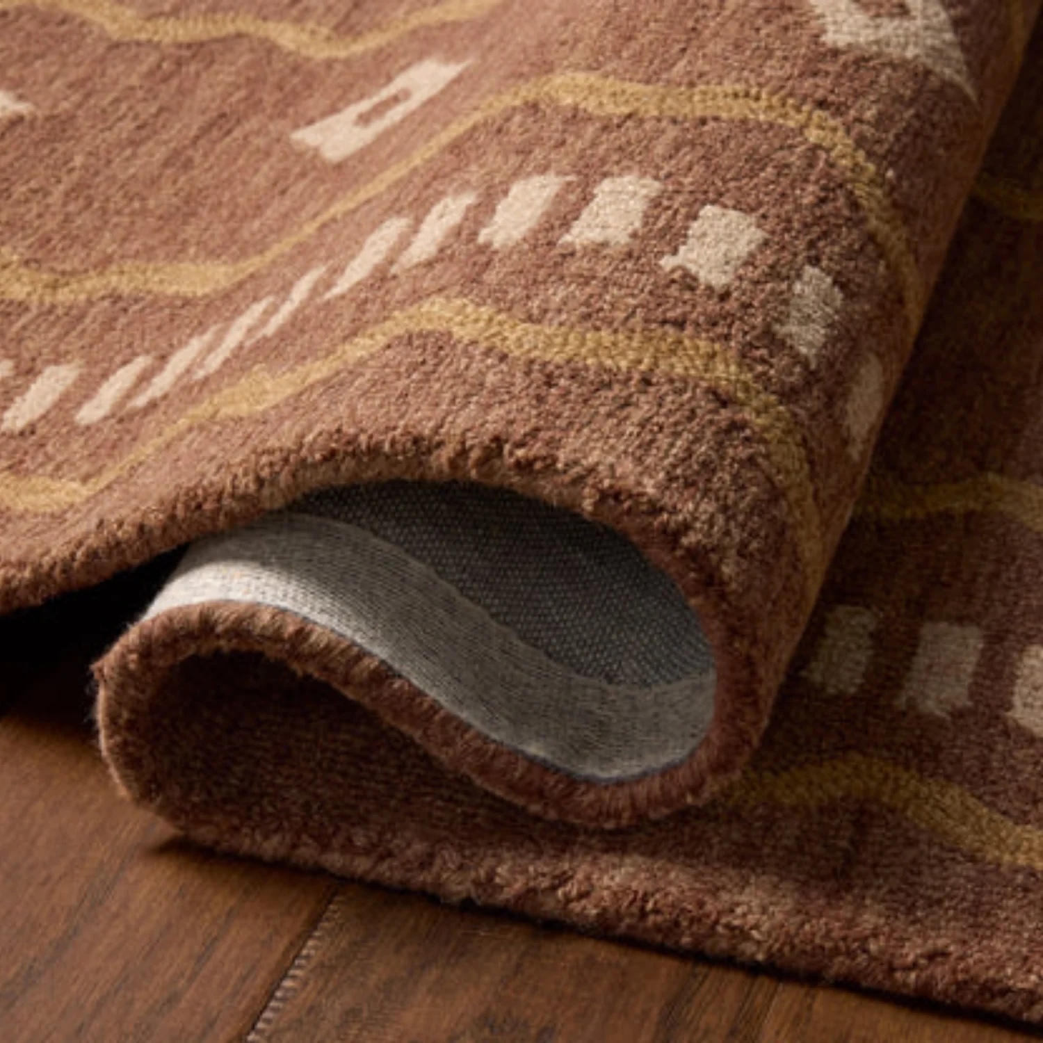 Chris Loves Julia x Loloi Alfie Clay/Spice Wool Rug - Image 5