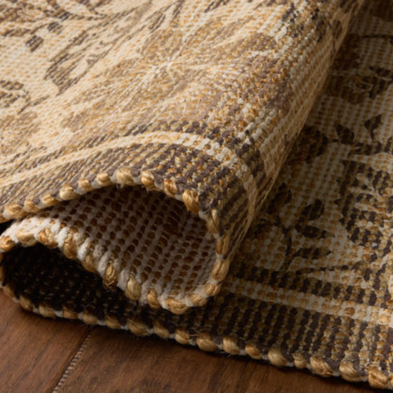 Chris Loves Julia x Loloi Rue Bark/Mocha Jute Rug - Image 5