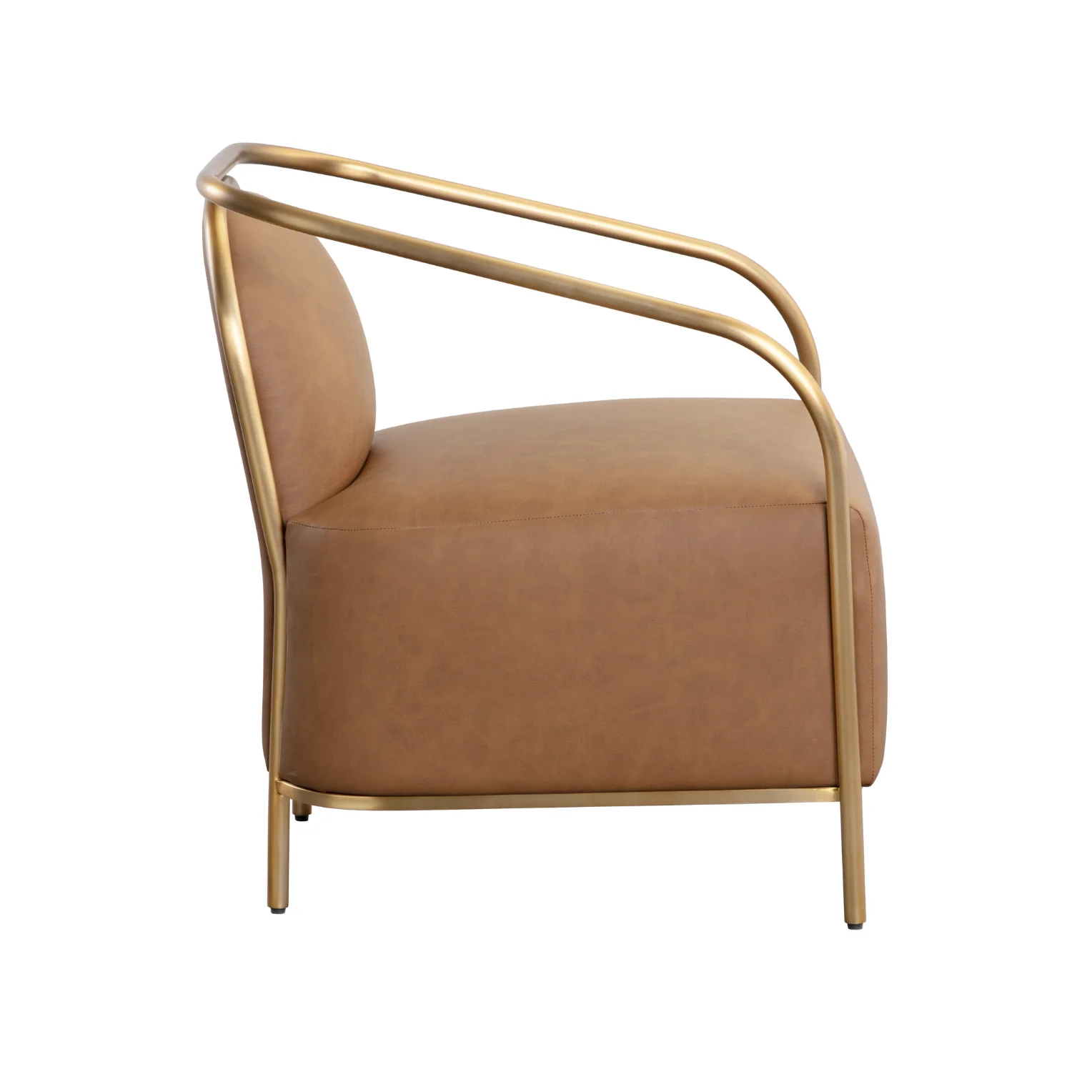 Cicero Cognac Lounge Chair - Image 4