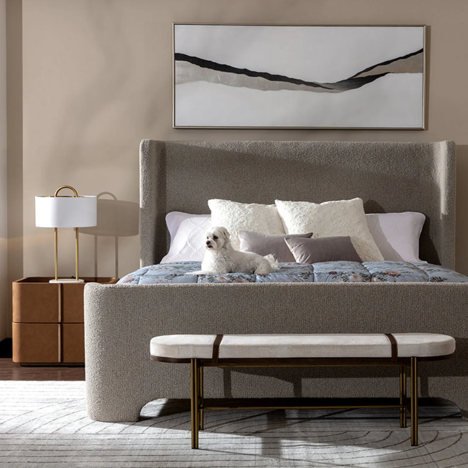 Contour Cognac Nightstand - Image 6