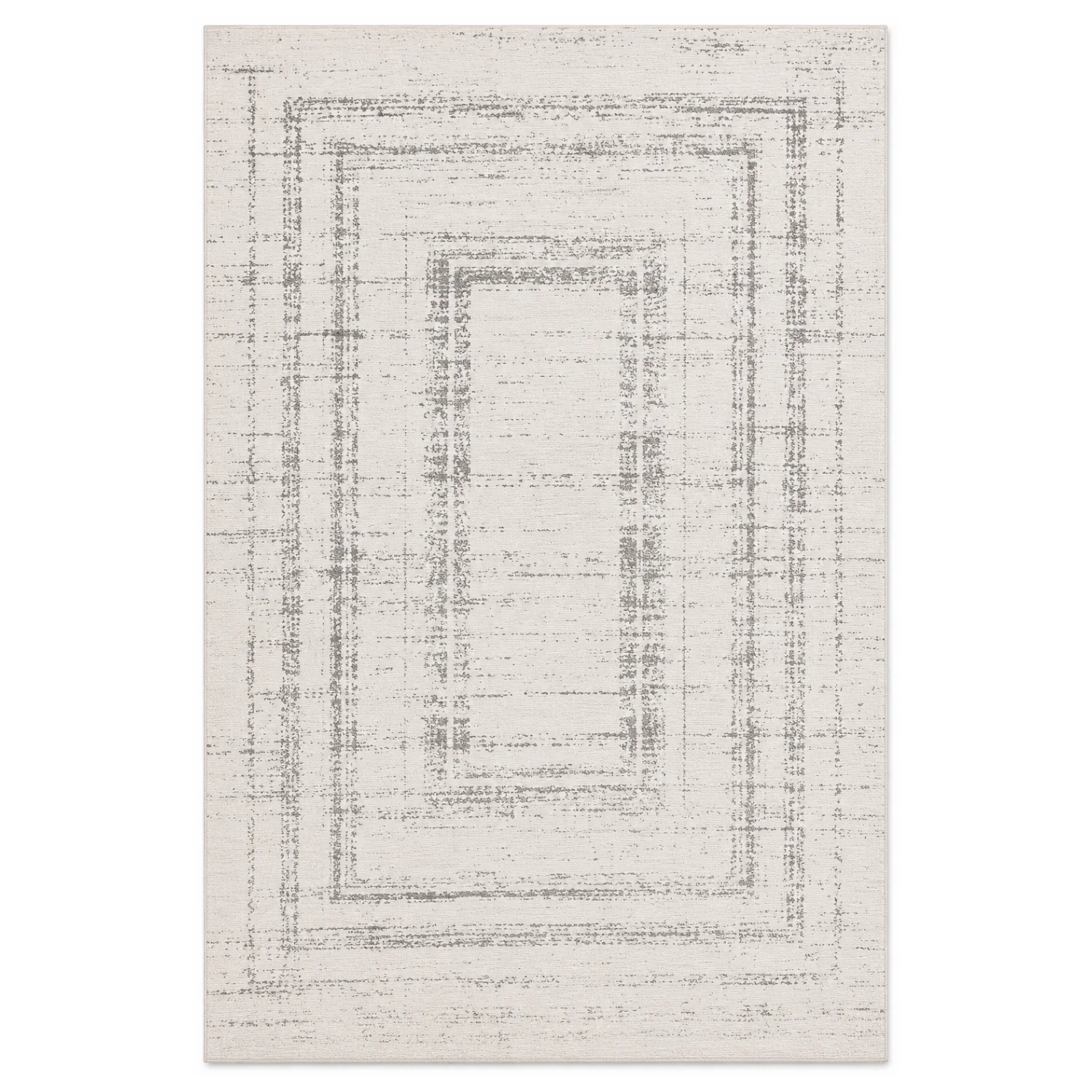 Contour Distressed Grey Rug