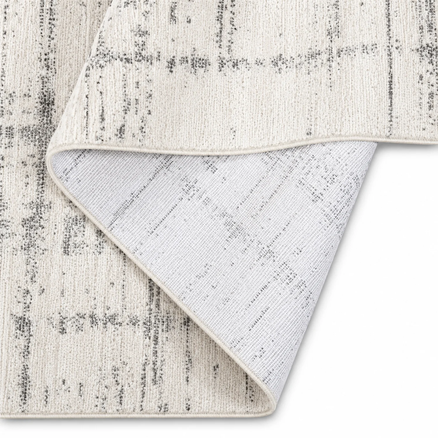 Contour Distressed Grey Rug - Image 3
