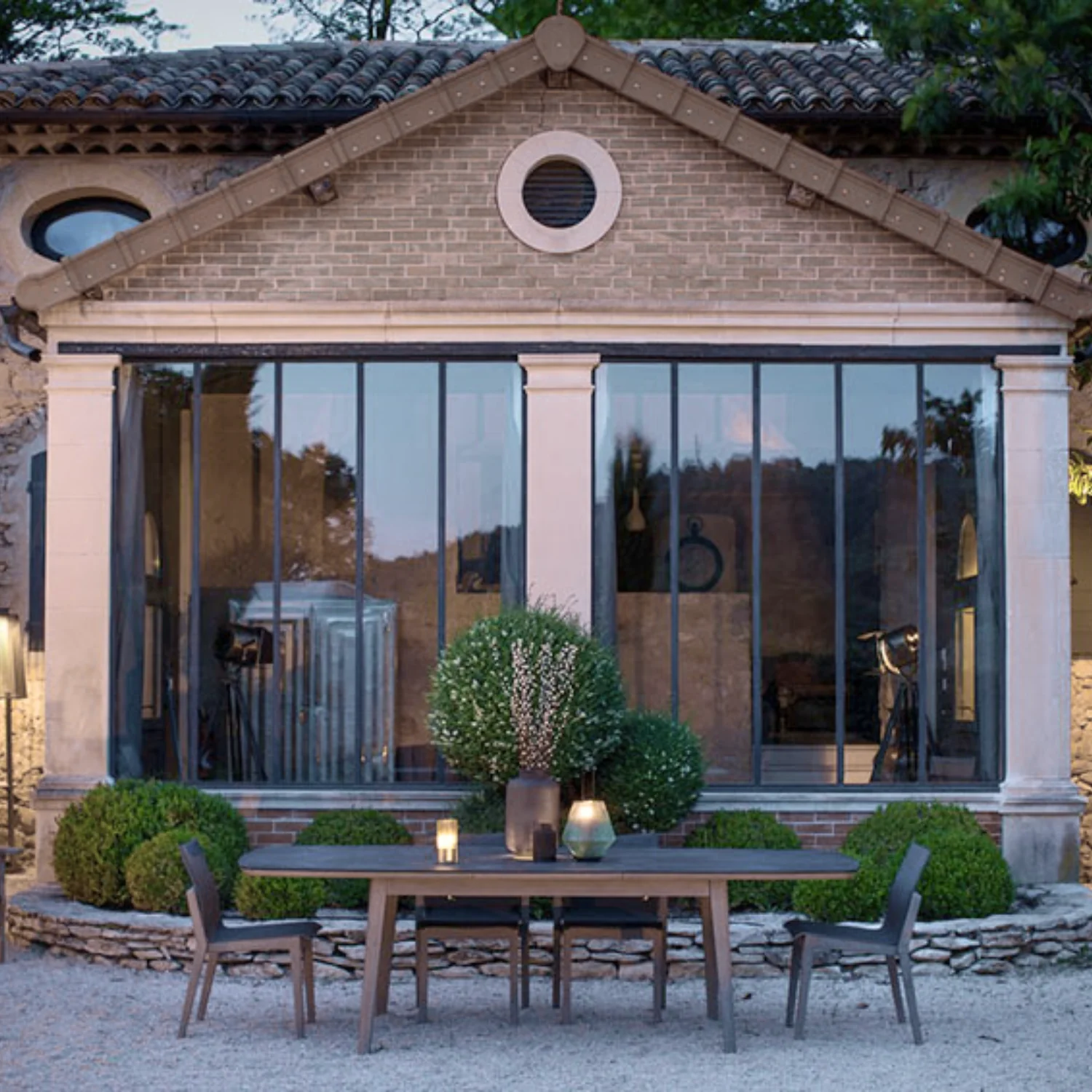 Copenhague Extension Dining Table - Slate Grey - Image 5