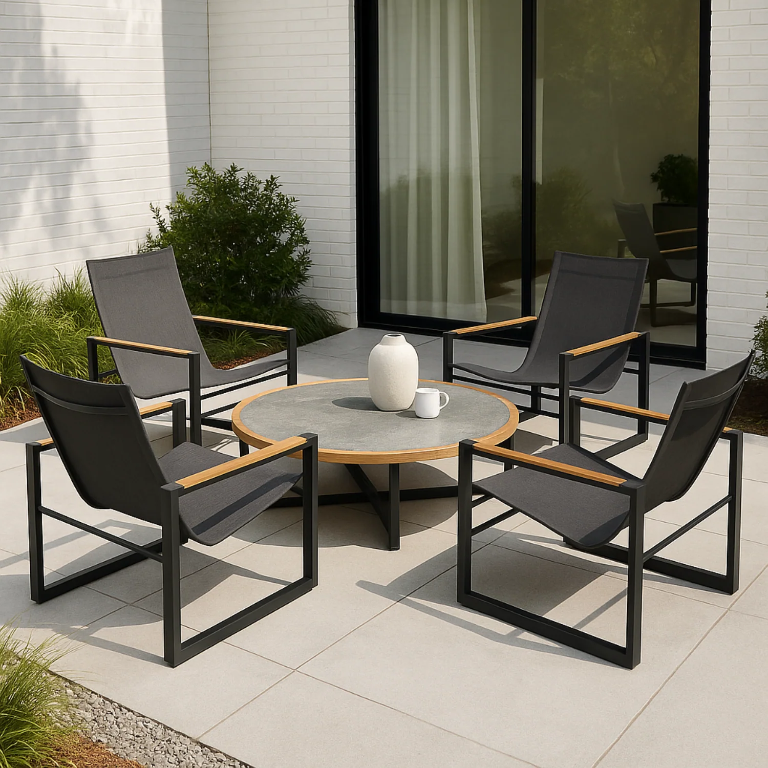 Cubic Conversation Table - Slate - Image 2