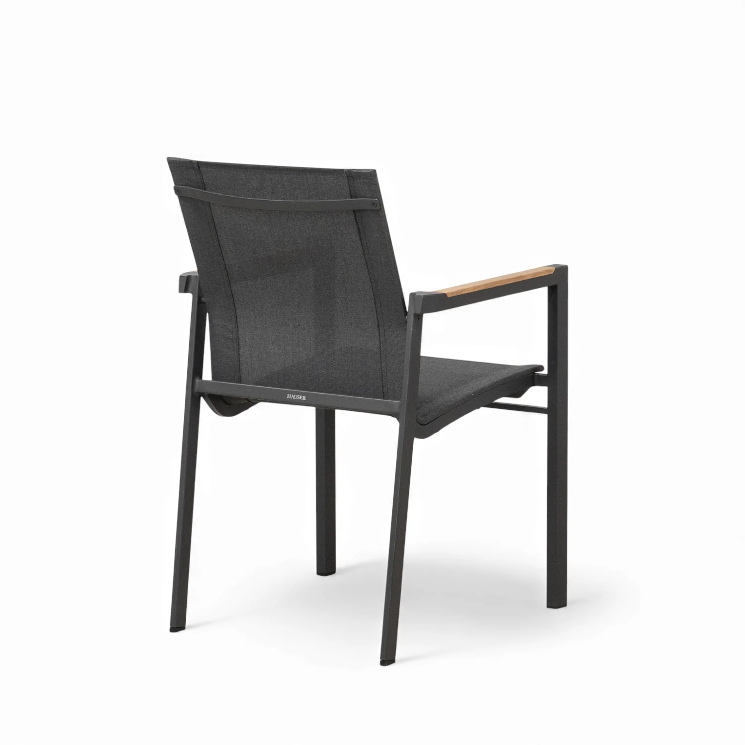 Cubic Sling Stackable Dining Armchair - Slate/Anthracite - Image 2