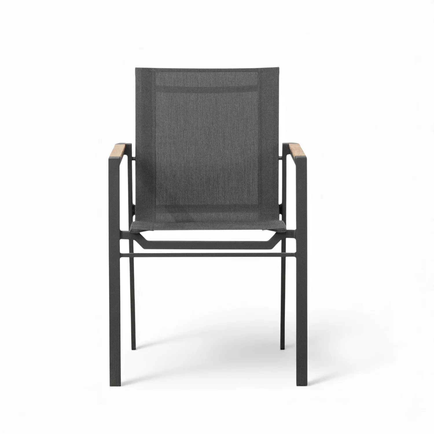 Cubic Sling Stackable Dining Armchair - Slate/Anthracite - Image 4