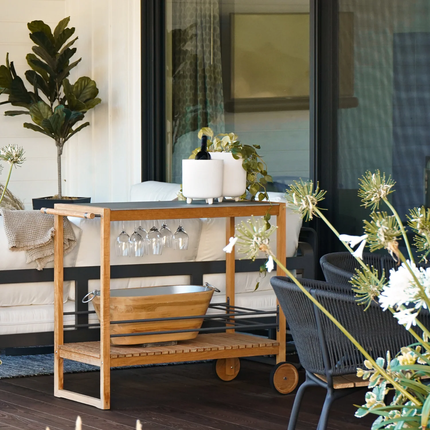 Cubic Bar Cart - Image 2