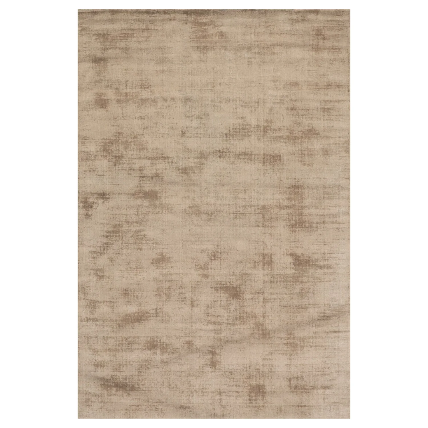 Dash & Albert Alva Hand Loom Knotted Wool/Viscose Rug - Taupe