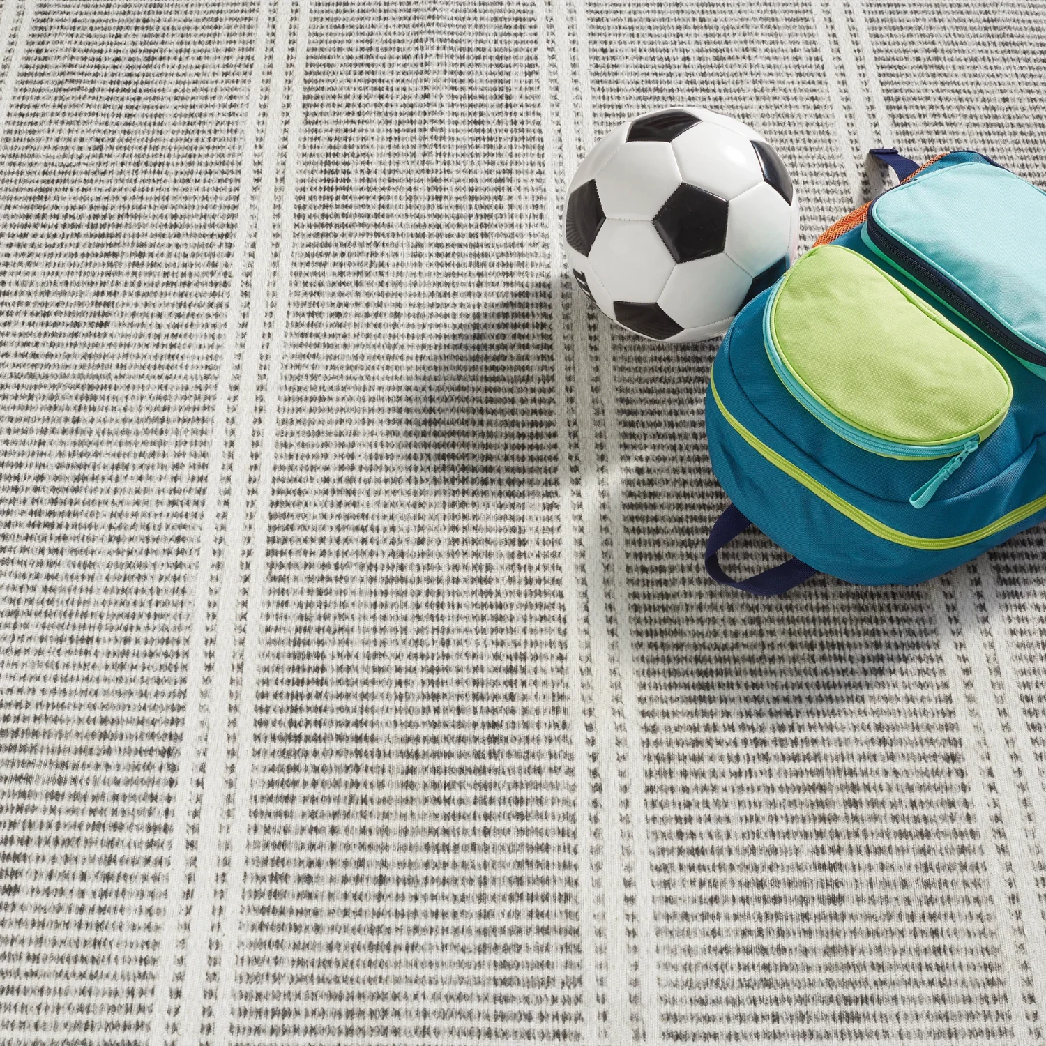 Dash & Albert Malta Grey Washable Rug - Image 3