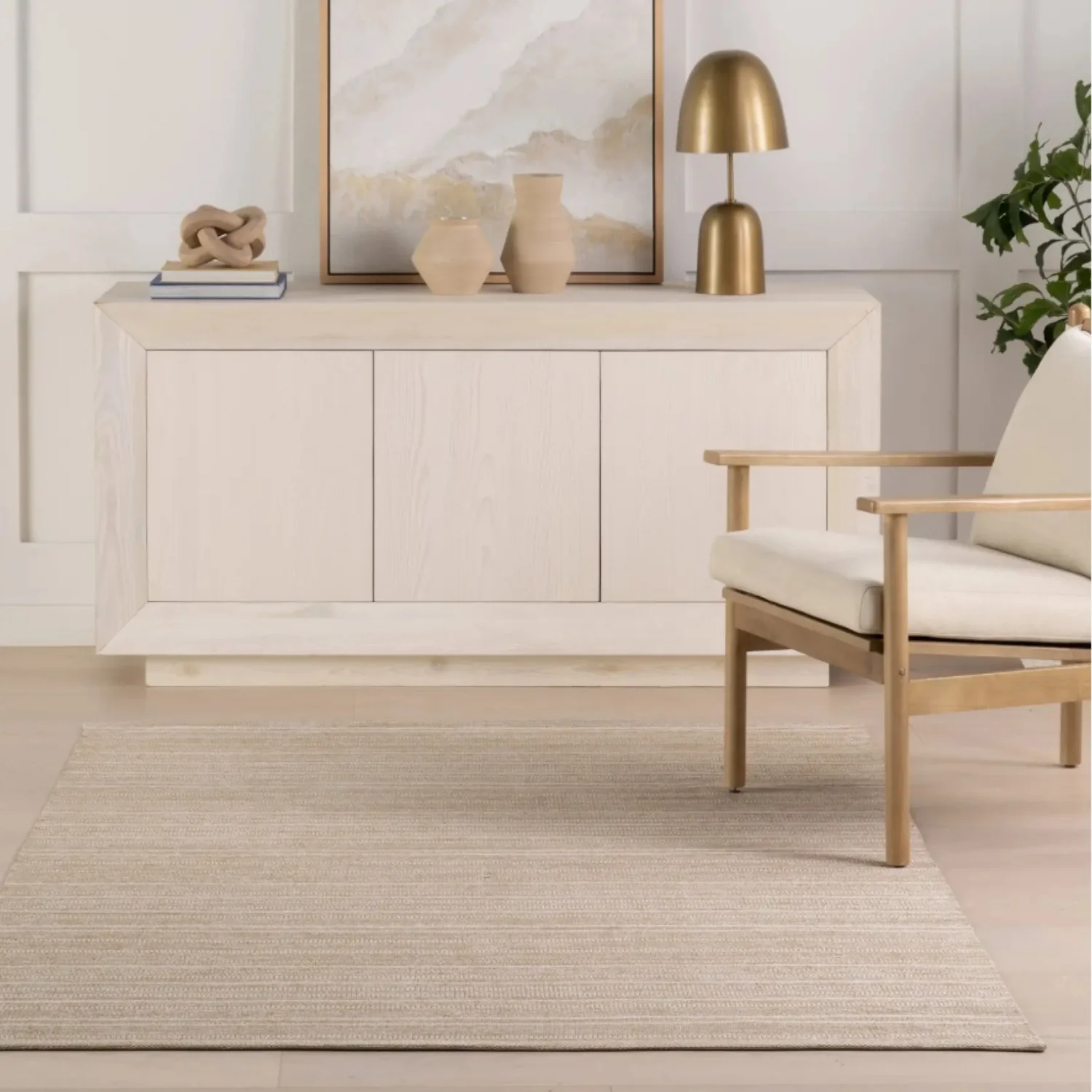 Dash & Albert Skipper Stripe Khaki Handwoven Indoor/Outdoor Rug - Image 8