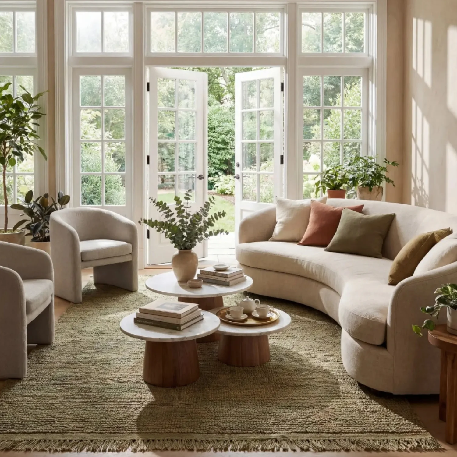 Dash & Albert Varnu Green Textured Jute Rug - Image 3