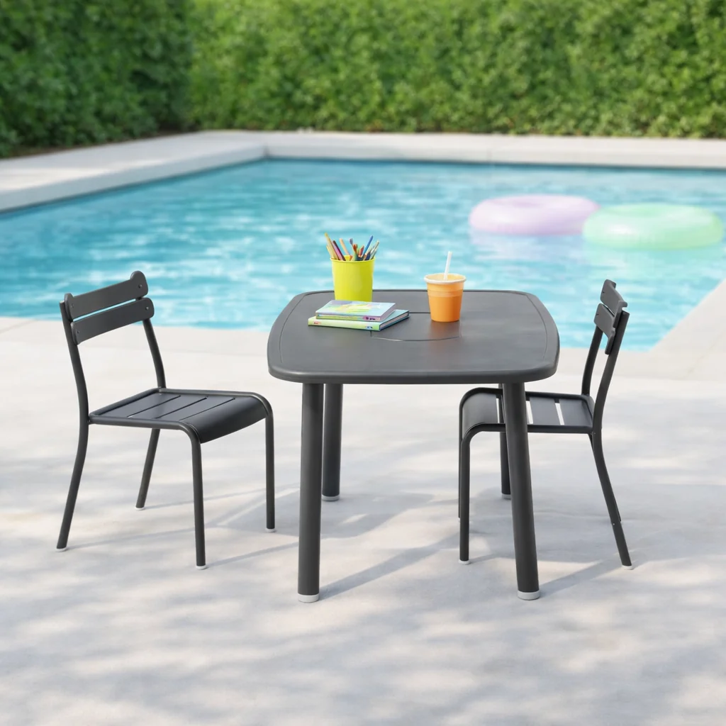 Davenport Kids Dining Chair - Charcoal - Image 2