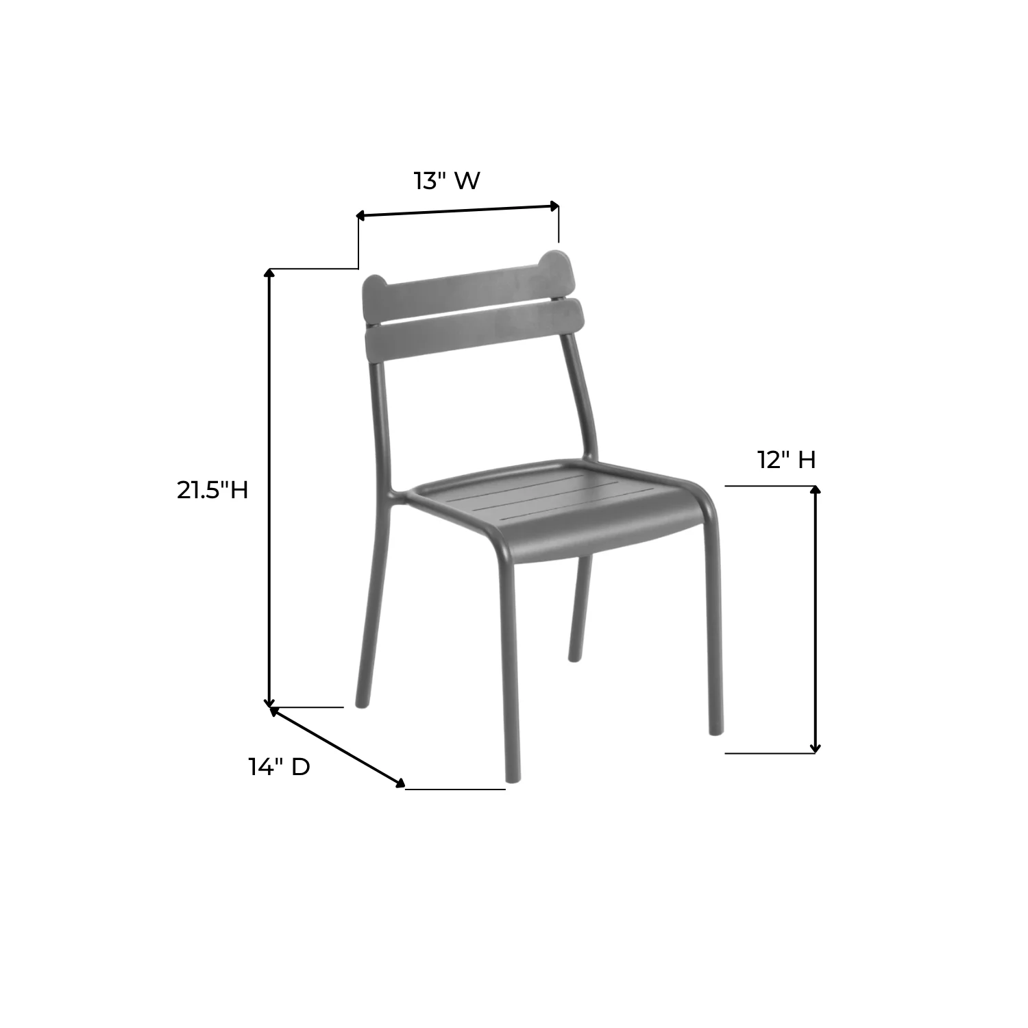 Davenport Kids 3pc Dining Set - Charcoal - Image 10