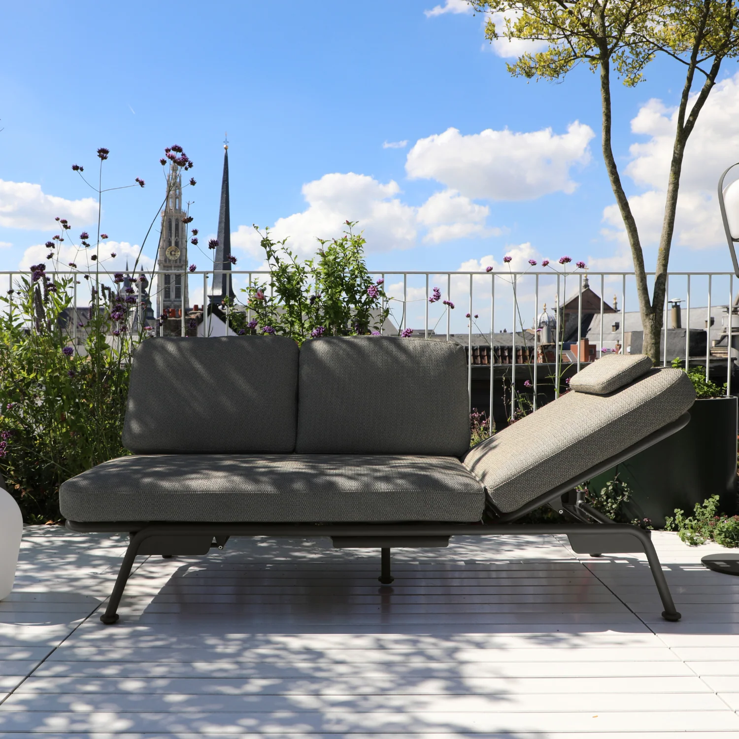 Davenport Charcoal Reclining Sofa - Image 2