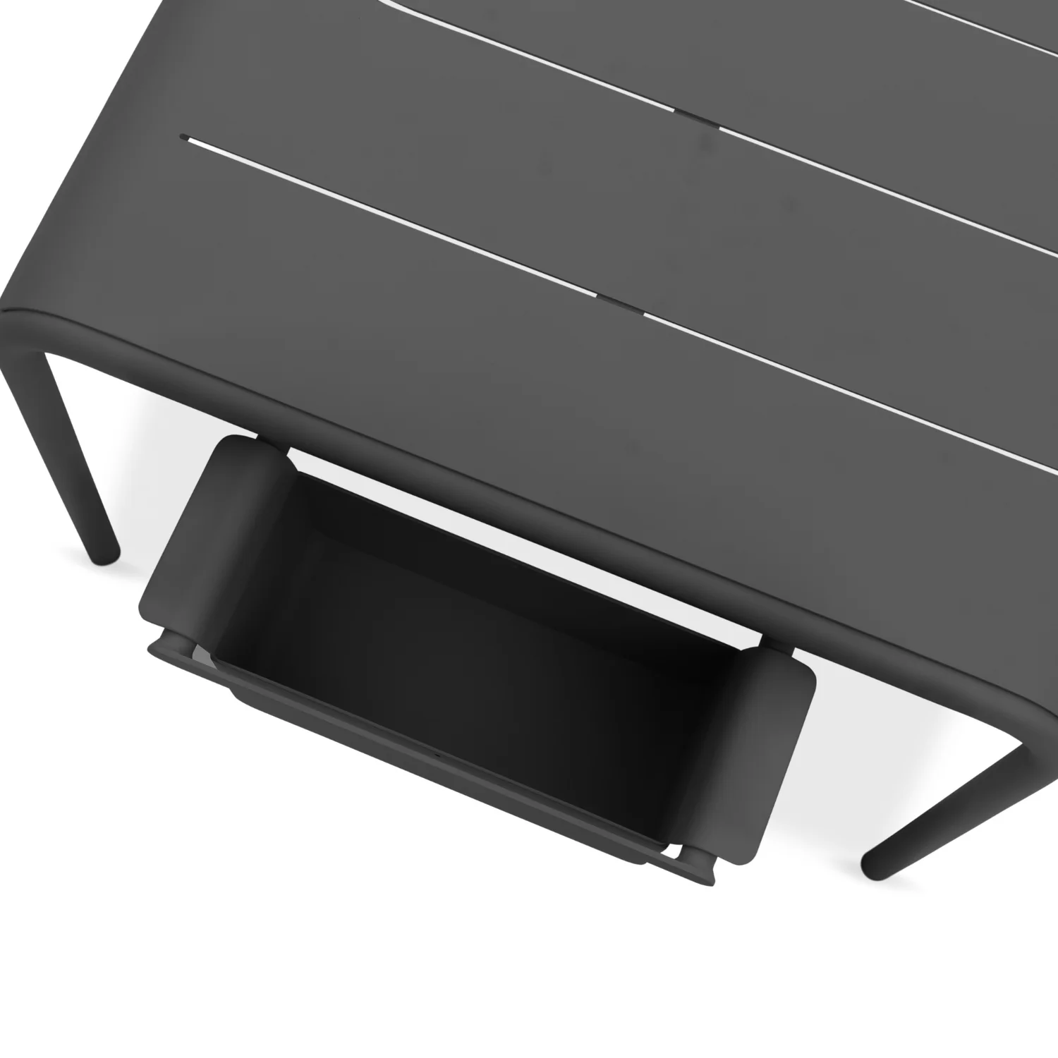 Davenport Rectangular Bar Table w/ Ice Bucket - Charcoal - Image 3