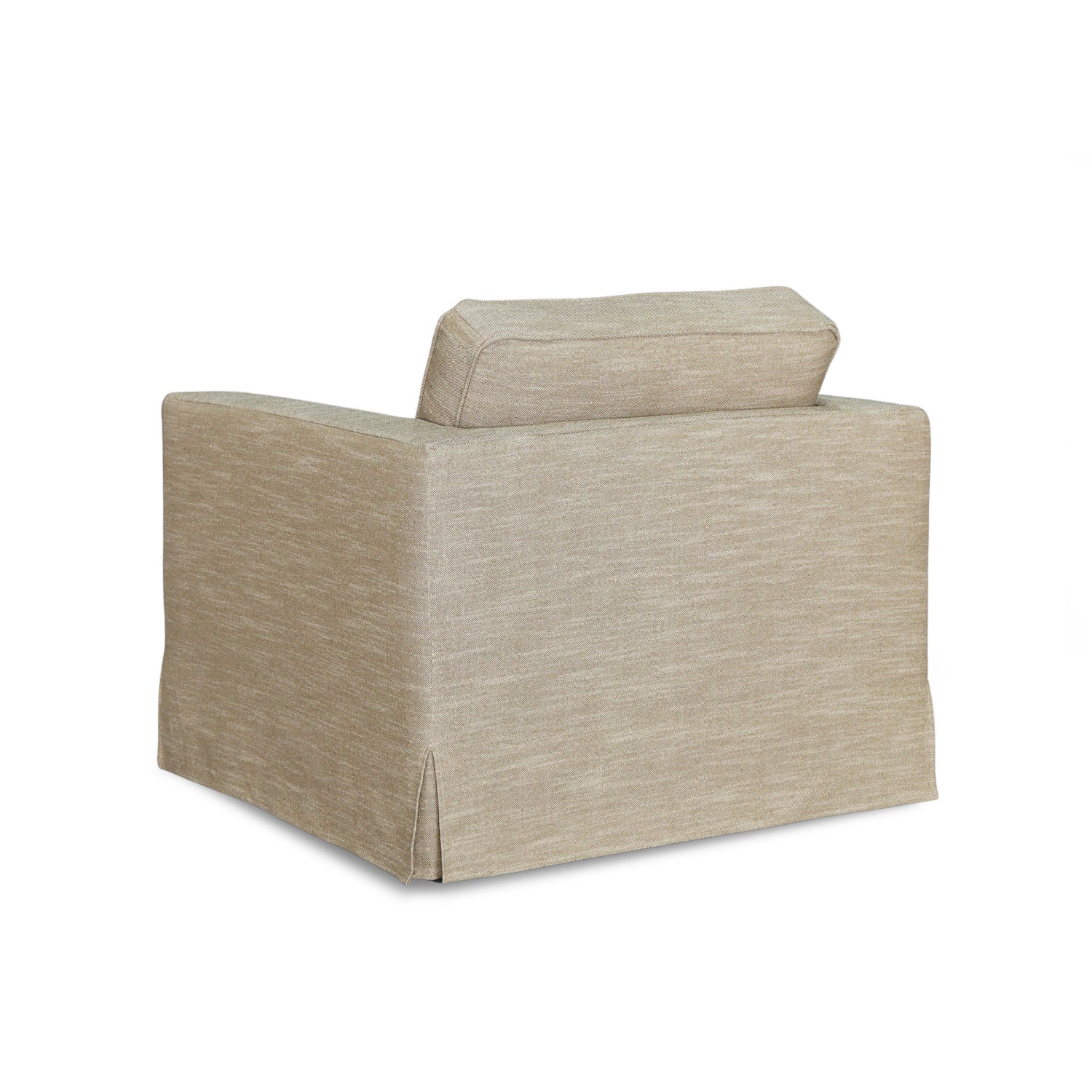 Denver Slipcover  Lounge Chair - Linen Brown - Image 5