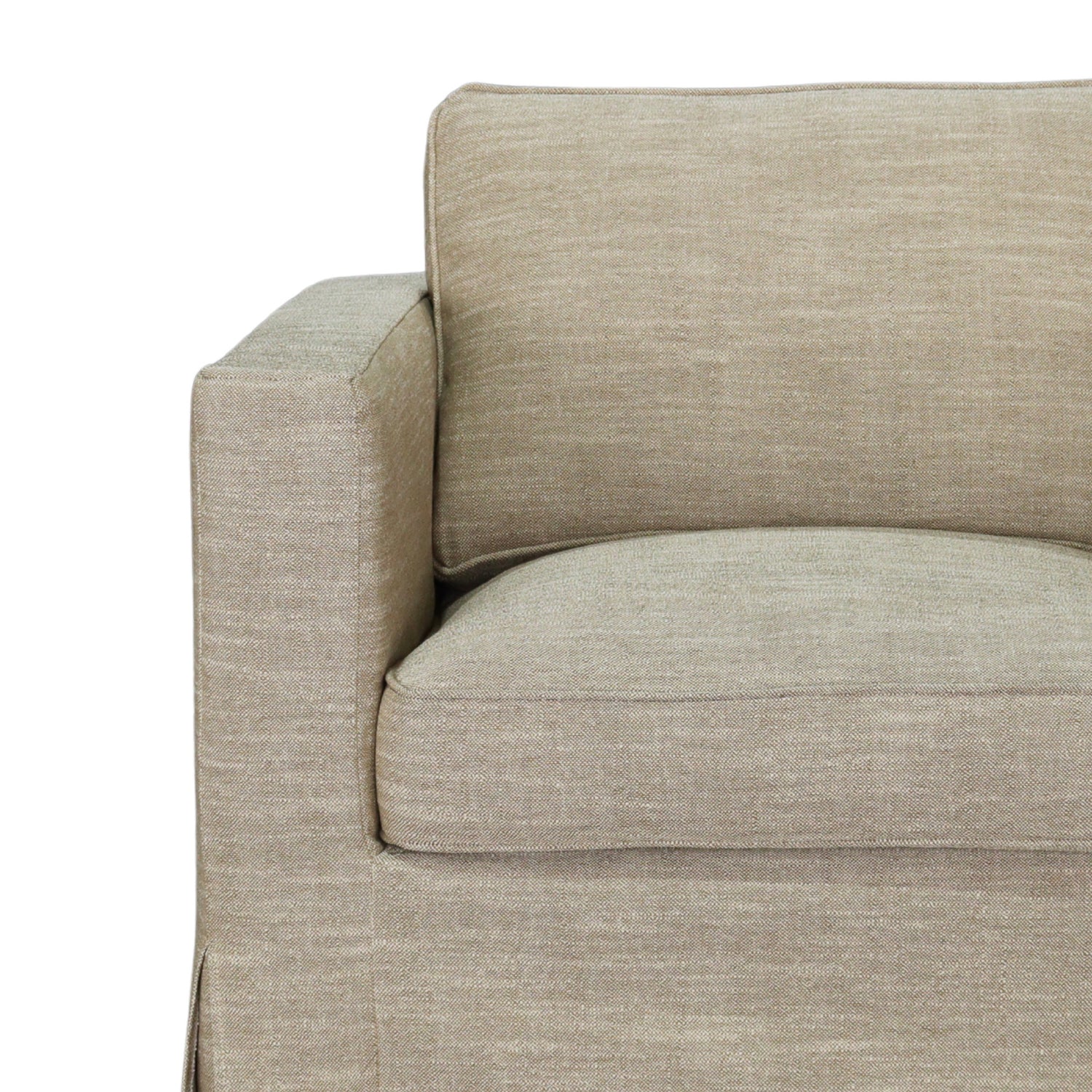 Denver Slipcover  Lounge Chair - Linen Brown - Image 6