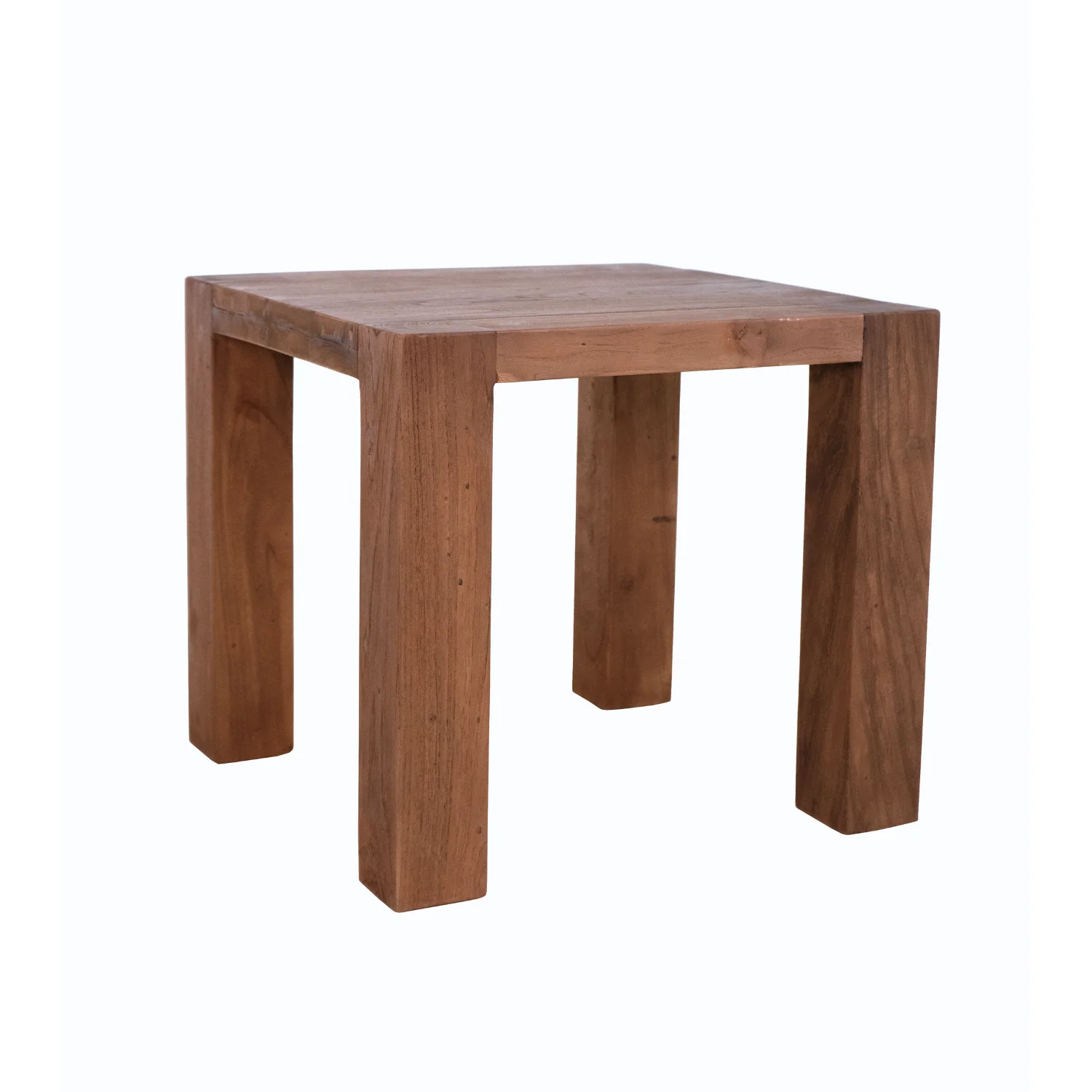 Denver Square Indoor Teak Side Table - Image 5