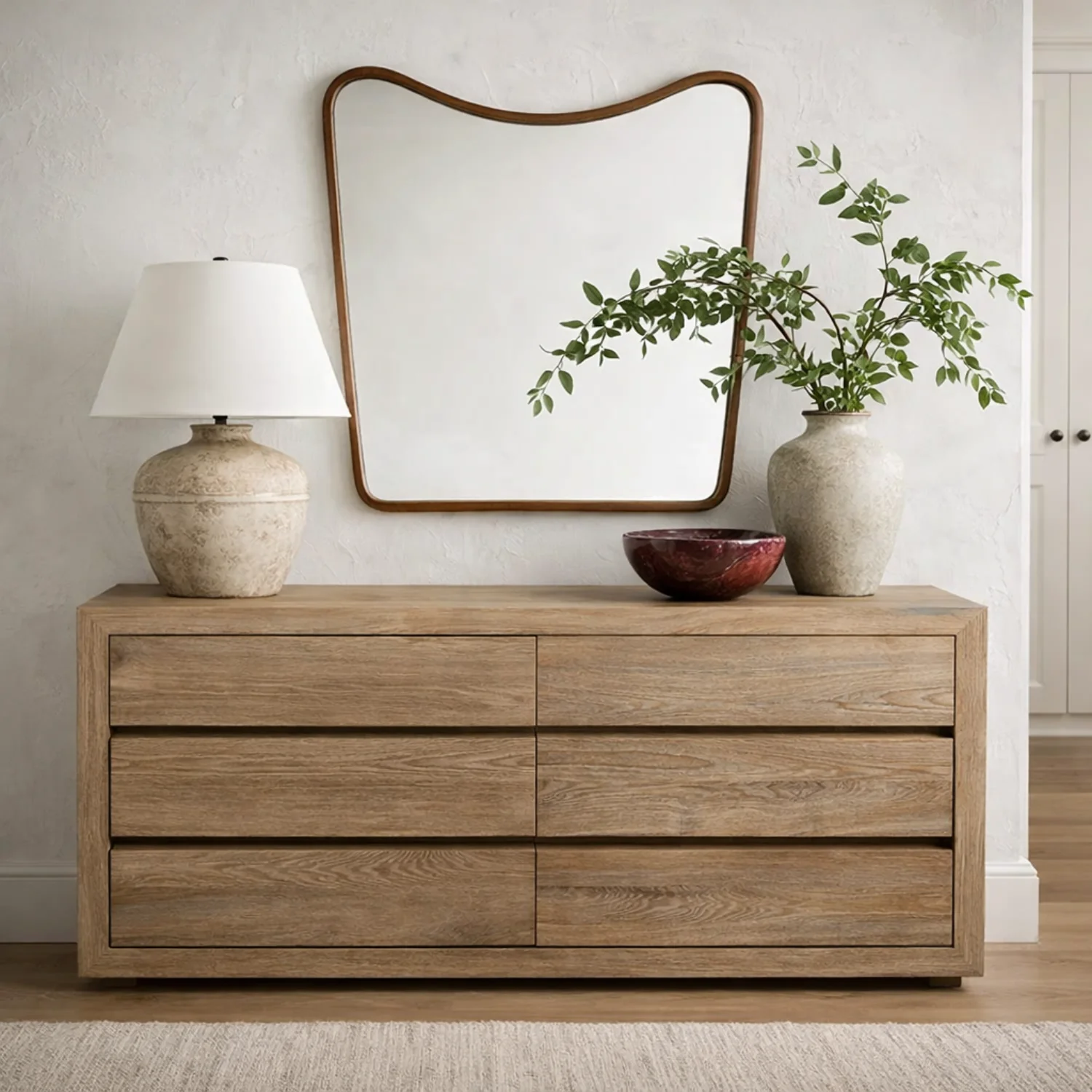 Dorval Weathered Wood Dresser - Old Patine - Image 2