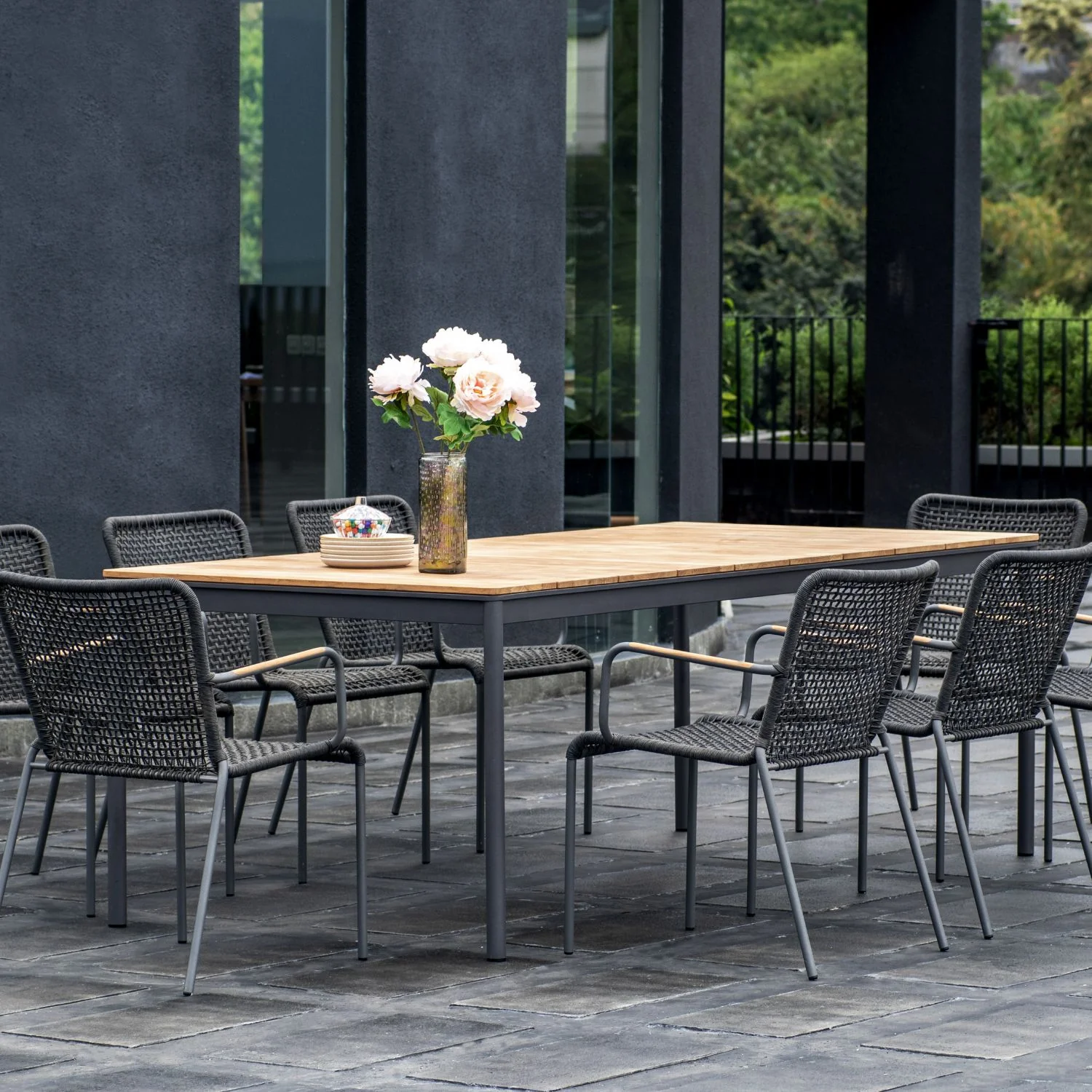 Eclipse 87" Dining Table - Slate - Image 3
