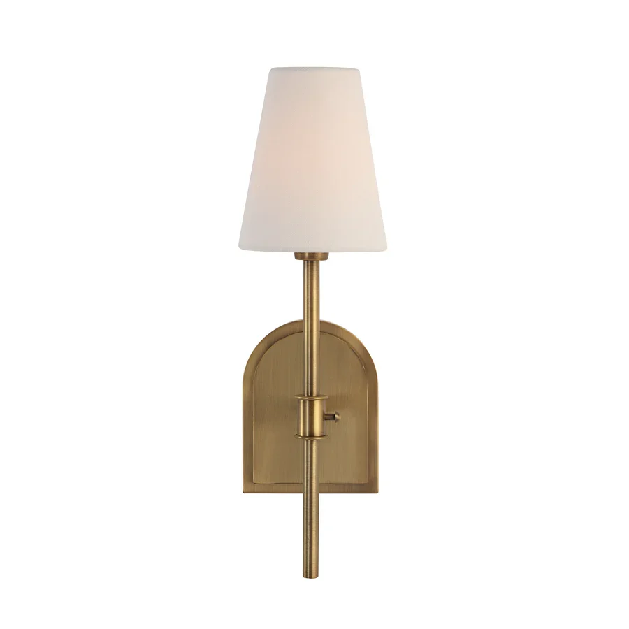 Elio Antique Brush Brass Wall Sconce - Image 3