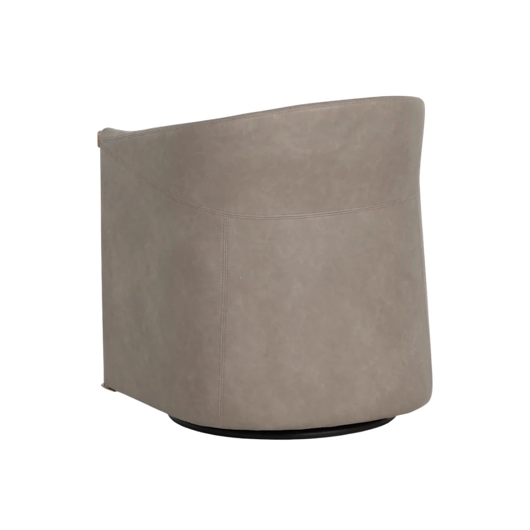 Ellington Swivel Lounge Chair - Meg Taupe/Ivanhoe Mineral - Image 4