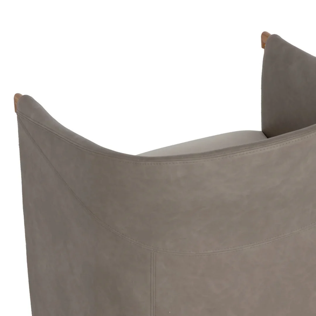 Ellington Swivel Lounge Chair - Meg Taupe/Ivanhoe Mineral - Image 5