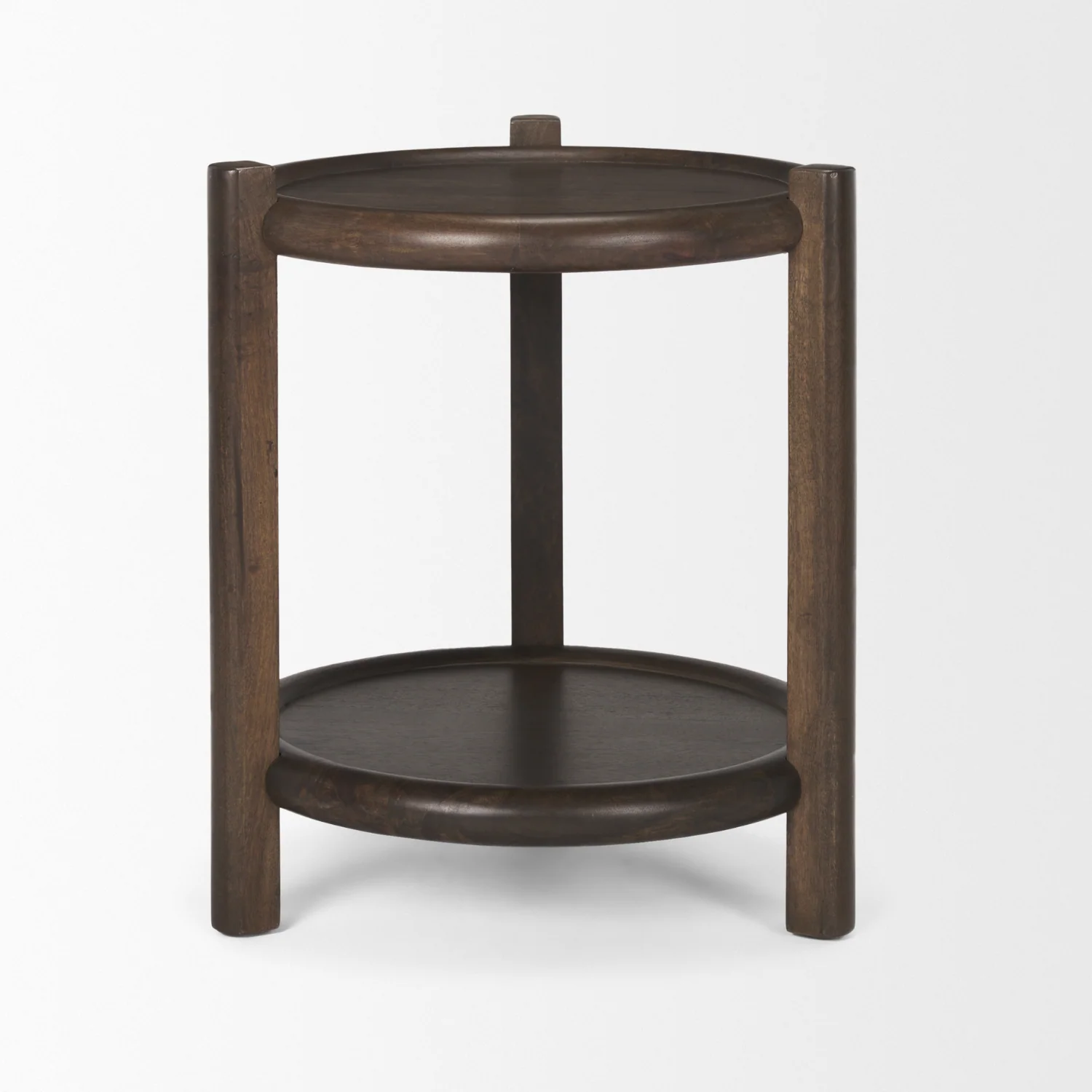 Emard Espresso Wood Side Table - Image 4