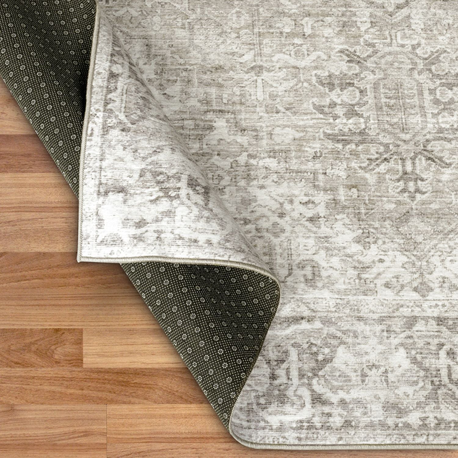 Ember Beige/Ivory Washable Rug - Image 2