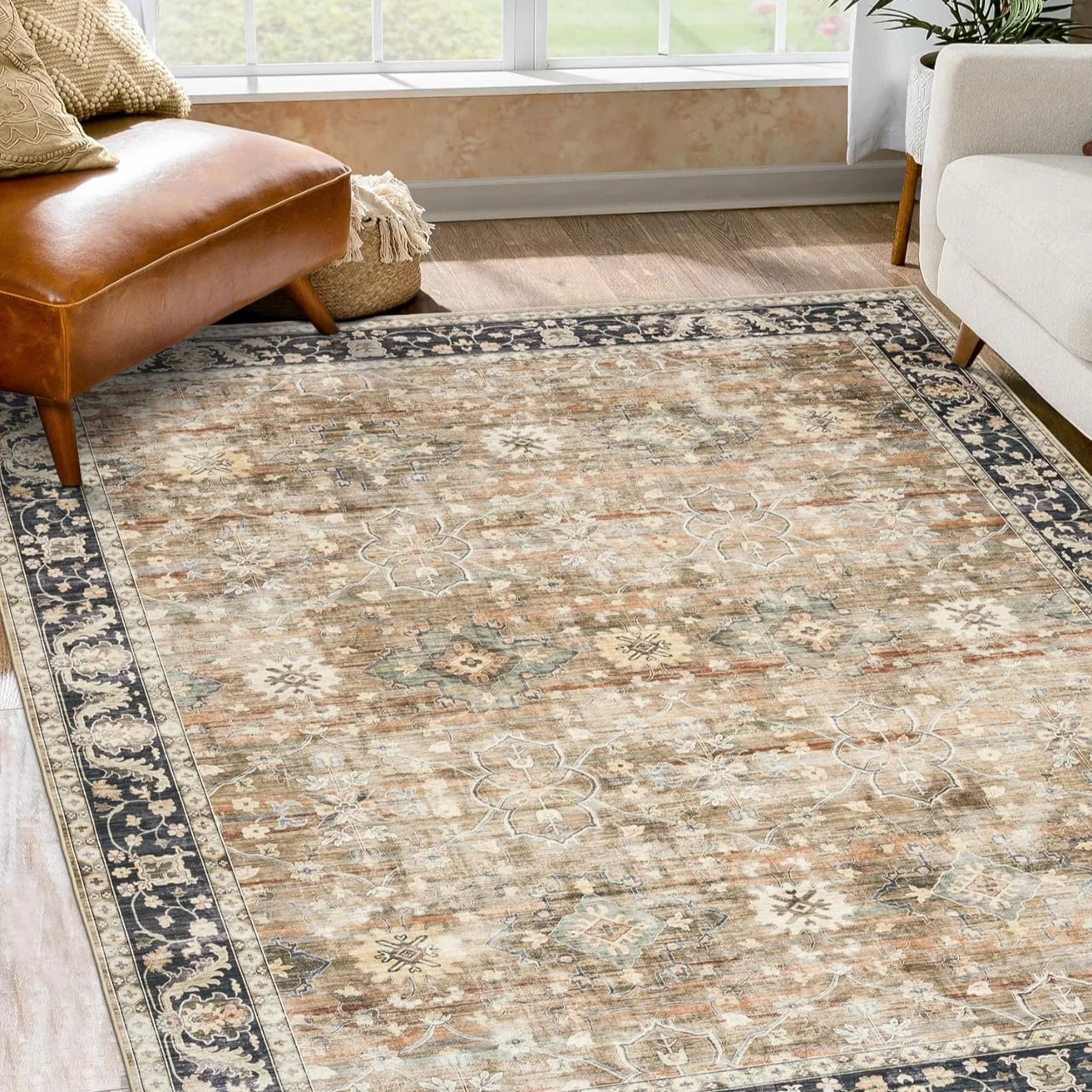 Era Beige/Brown Indoor Washable Rug - Image 11