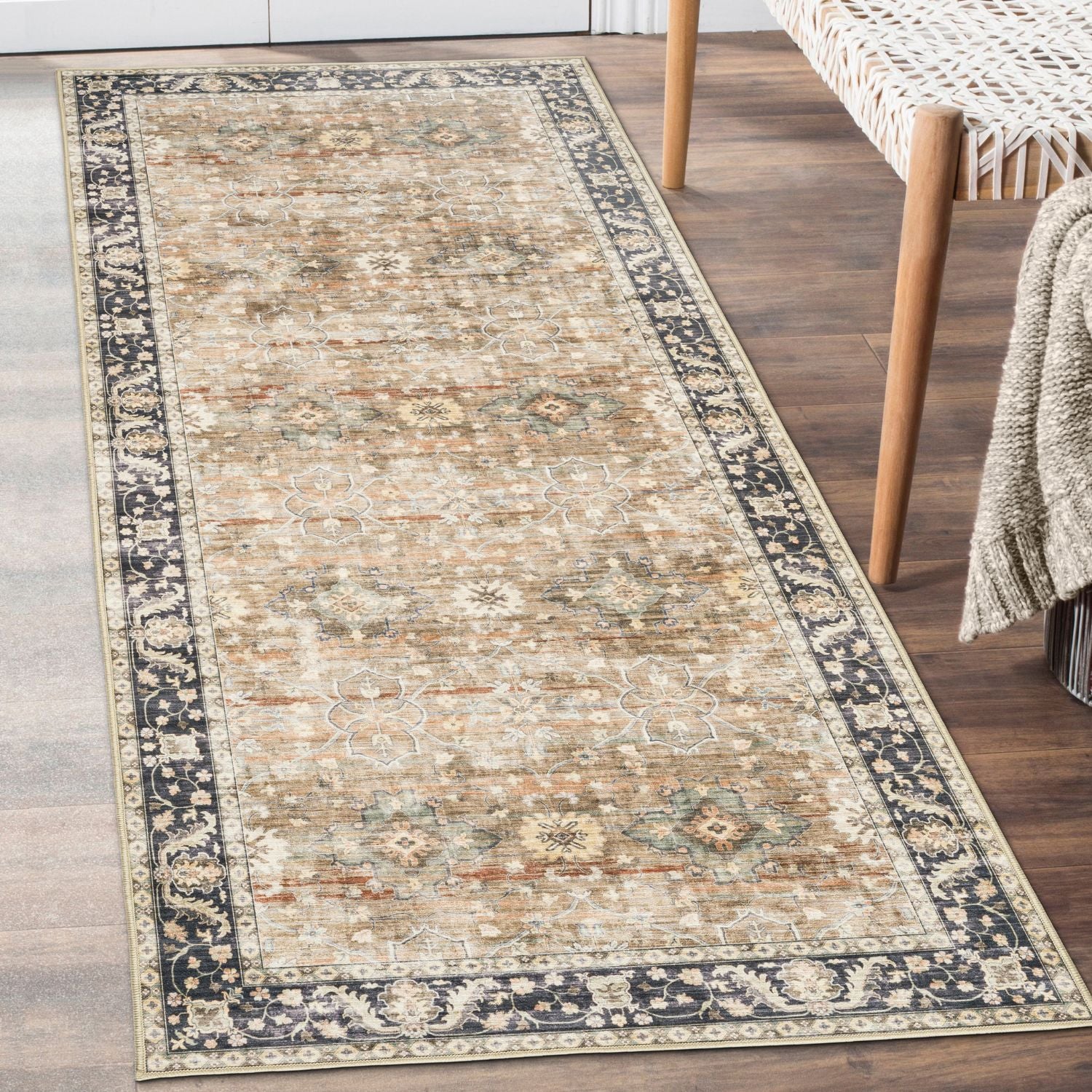 Era Beige/Brown Indoor Washable Rug - Image 5