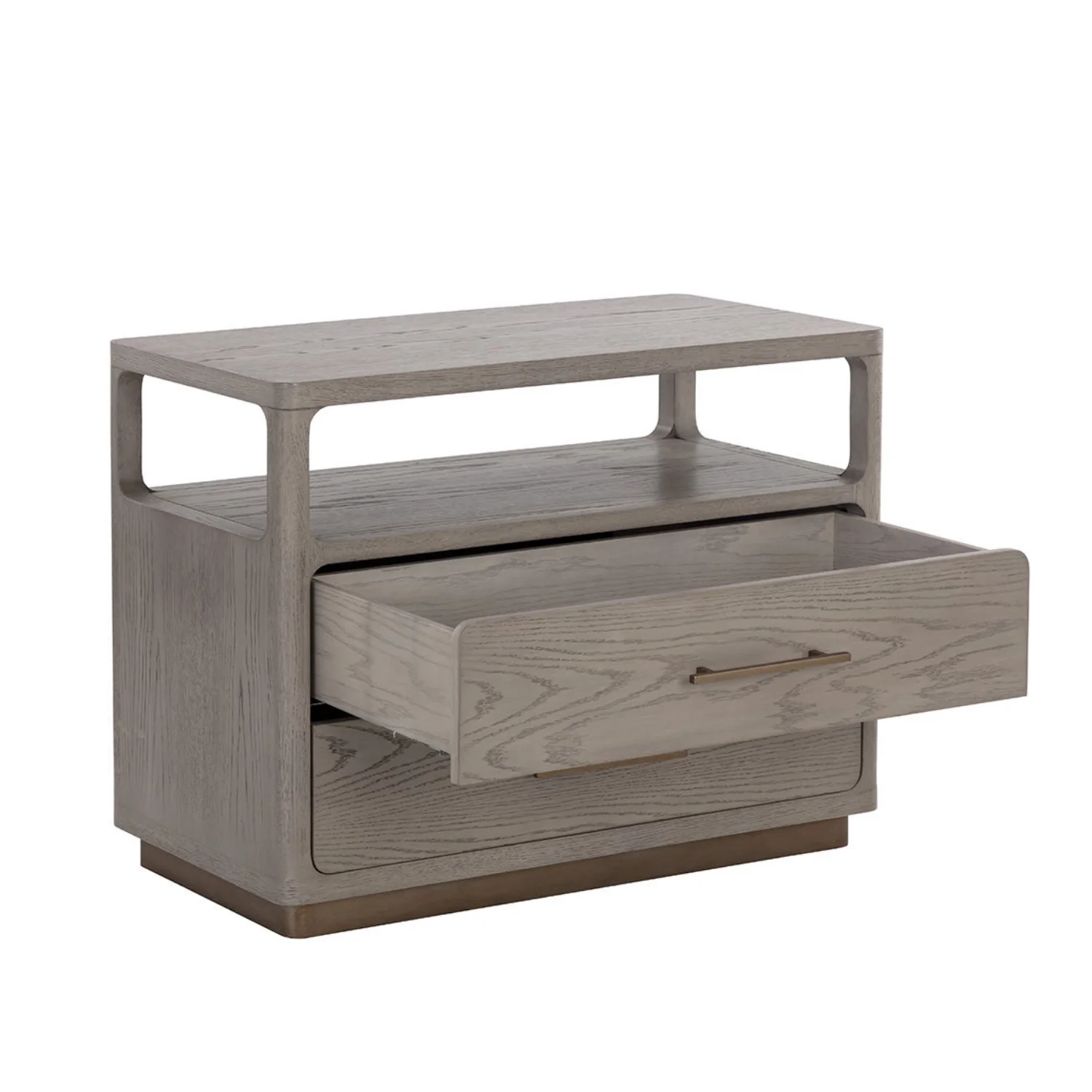 Expo Oak Nightstand - Greige - Image 3