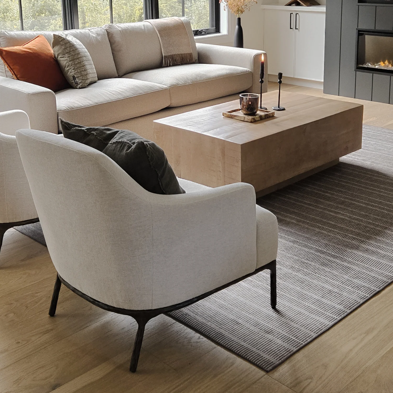Exuma Lounge Chair - Chenille Birch - Image 7