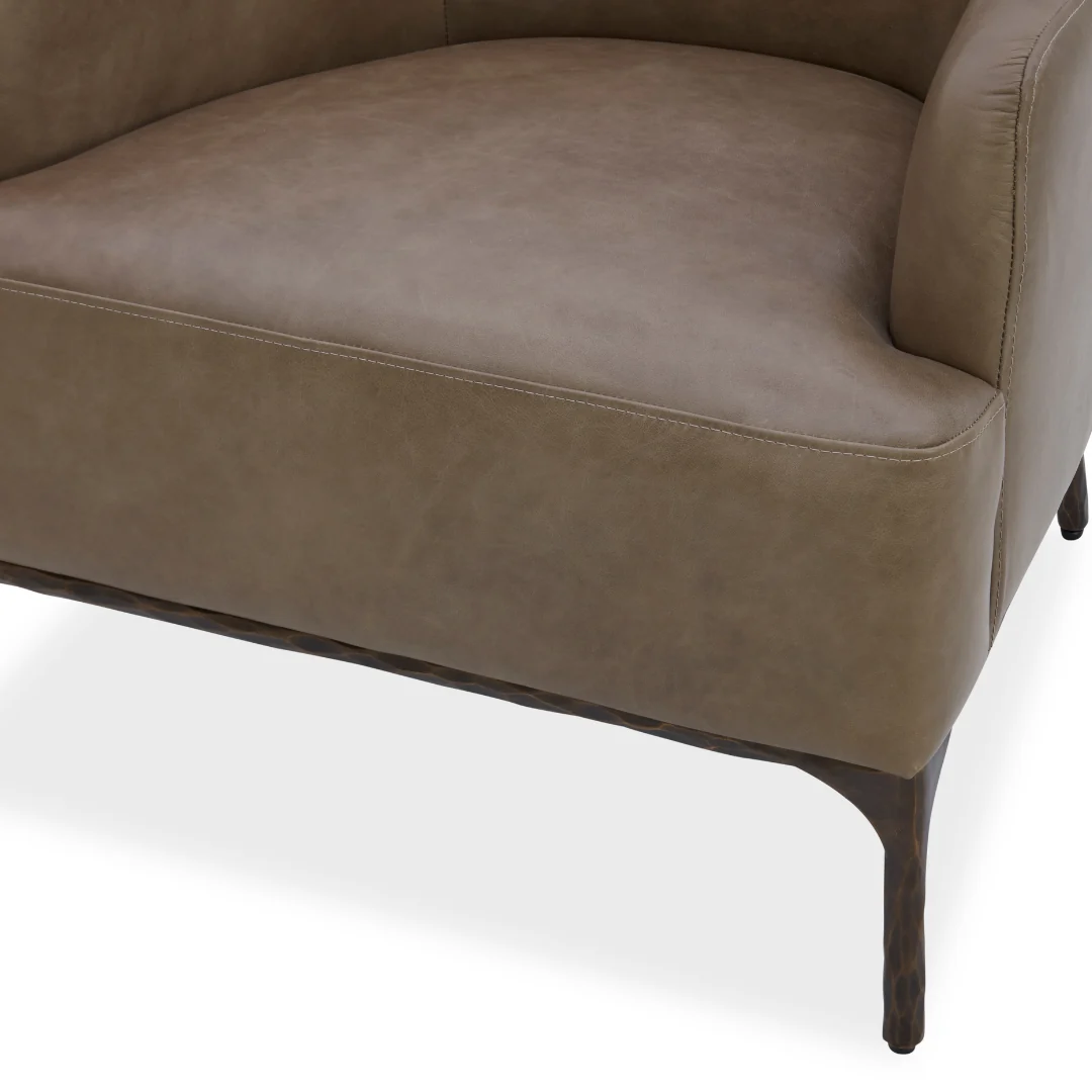 Exuma Lounge Chair - Concord Pewter Leather - Image 6
