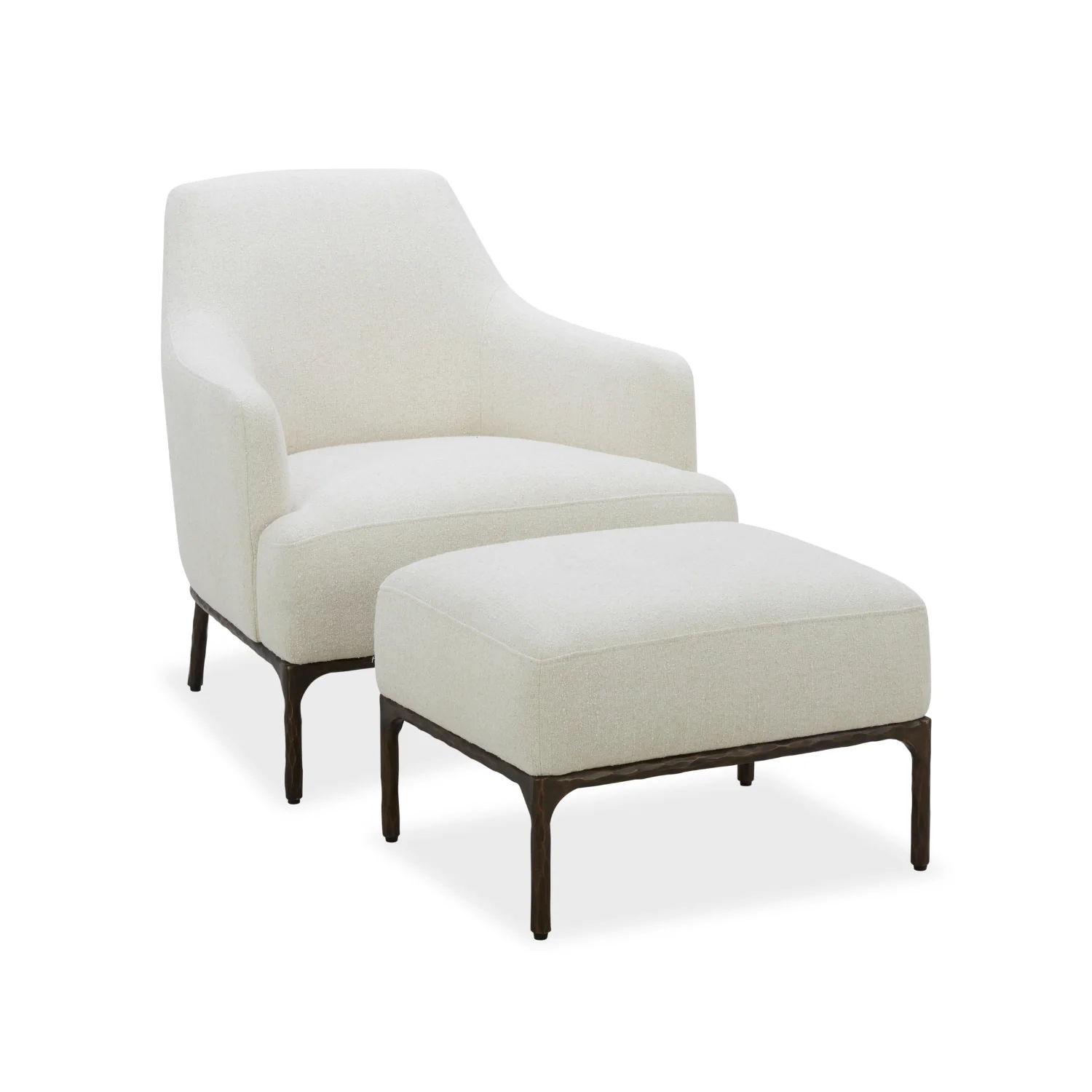 Exuma Ottoman - Mellow Ivory - Image 2
