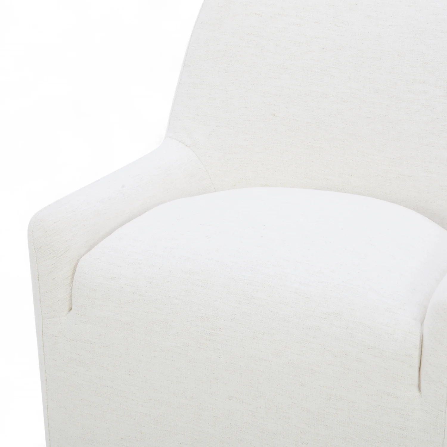 Fairbank Armless Dining Chair - Crypton® Nomad Snow - Image 10