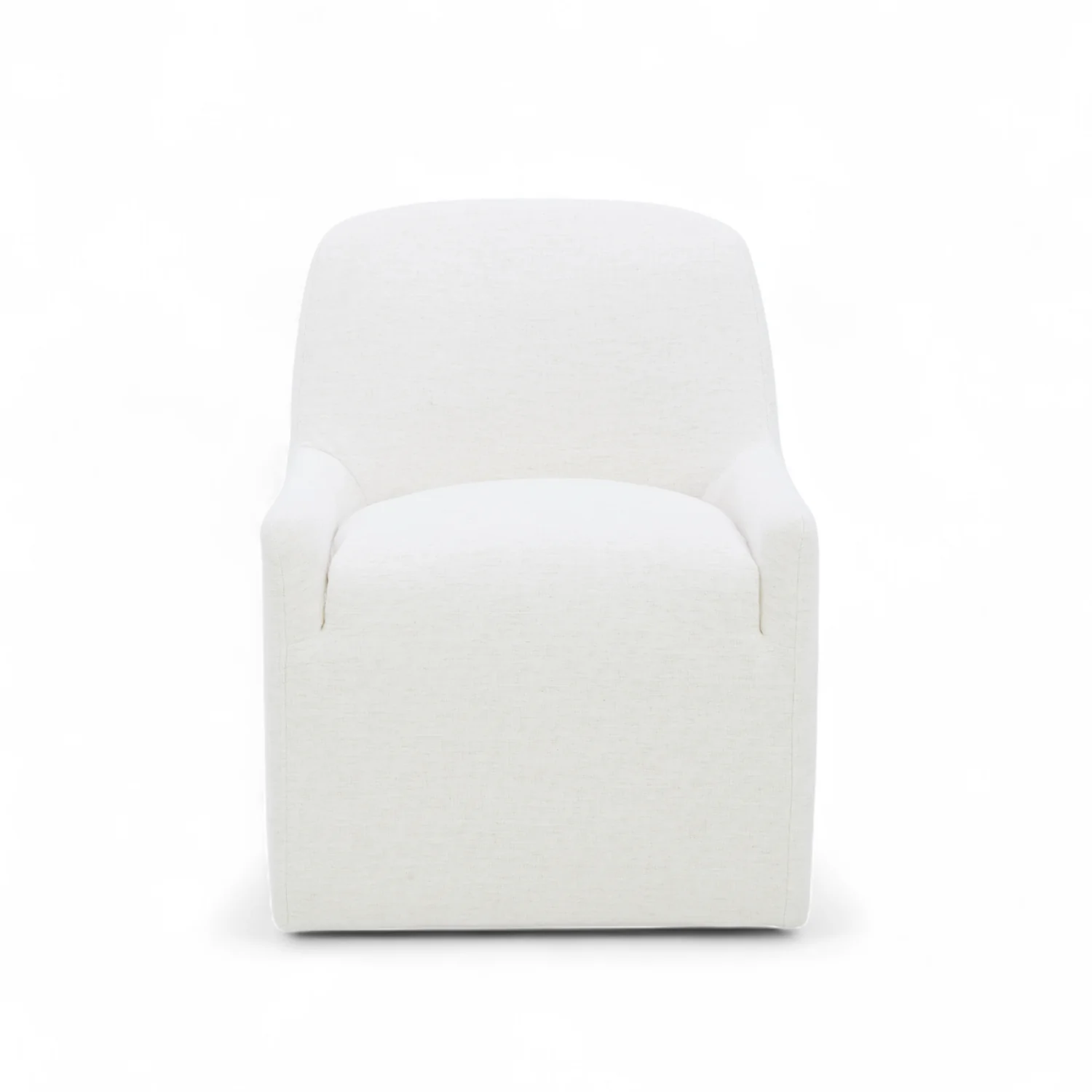 Fairbank Armless Dining Chair - Crypton® Nomad Snow - Image 5