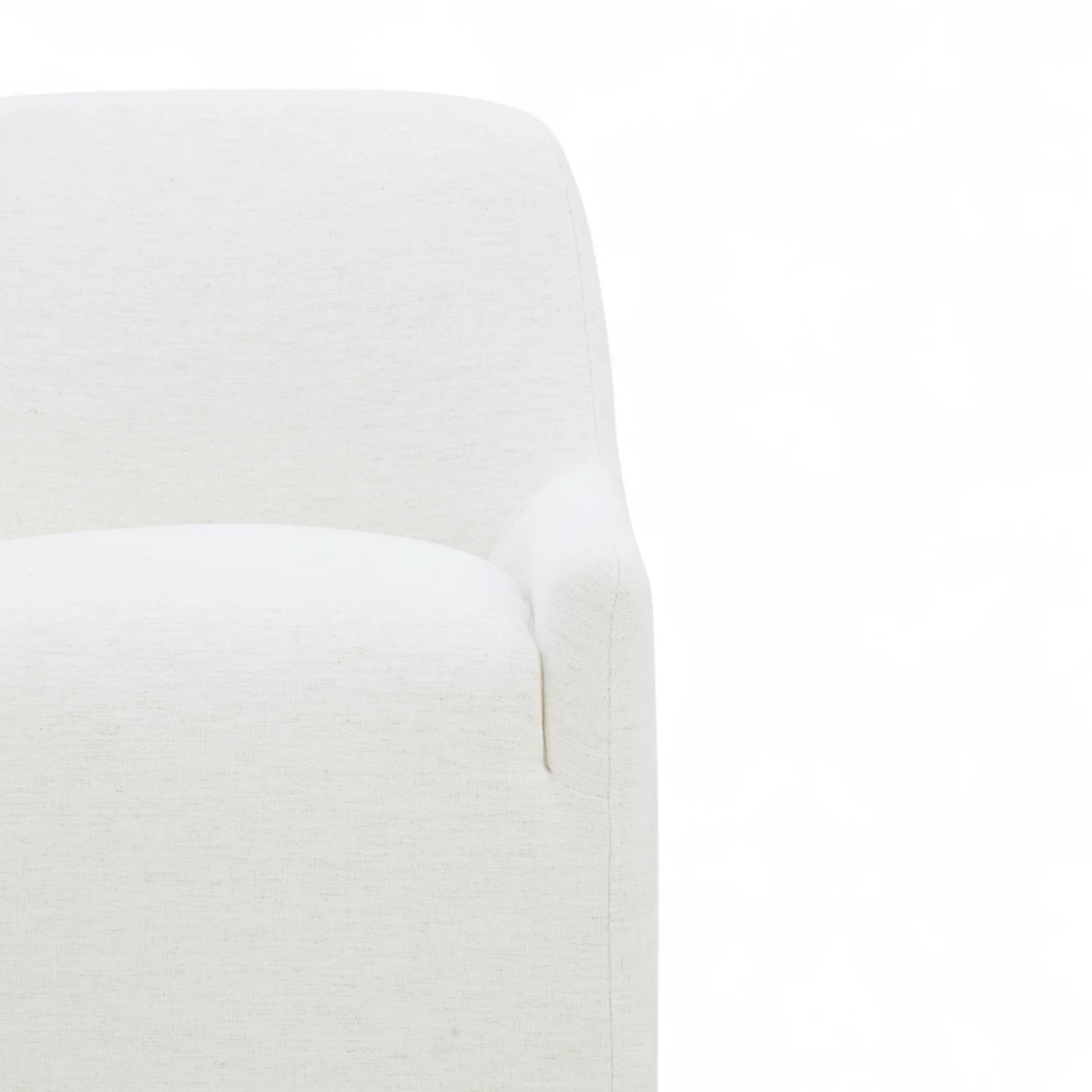 Fairbank Armless Dining Chair - Crypton® Nomad Snow - Image 8