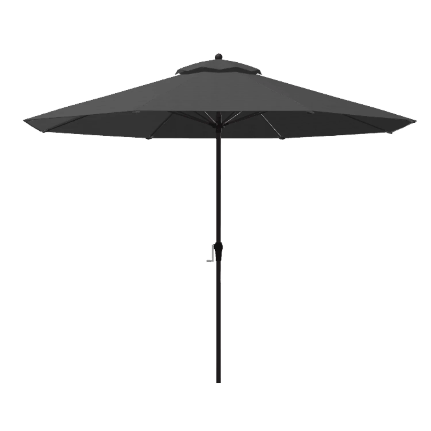 Fiberglass 11' Octagon Auto-Tilt Market Umbrella w/ Carbon Frame - Image 2